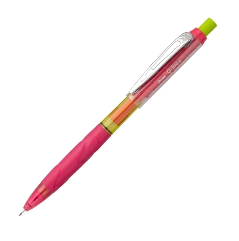 Pentel 0.7 mm Metal Klipsli Büyük Boy Silgili Versatil  PEMBE