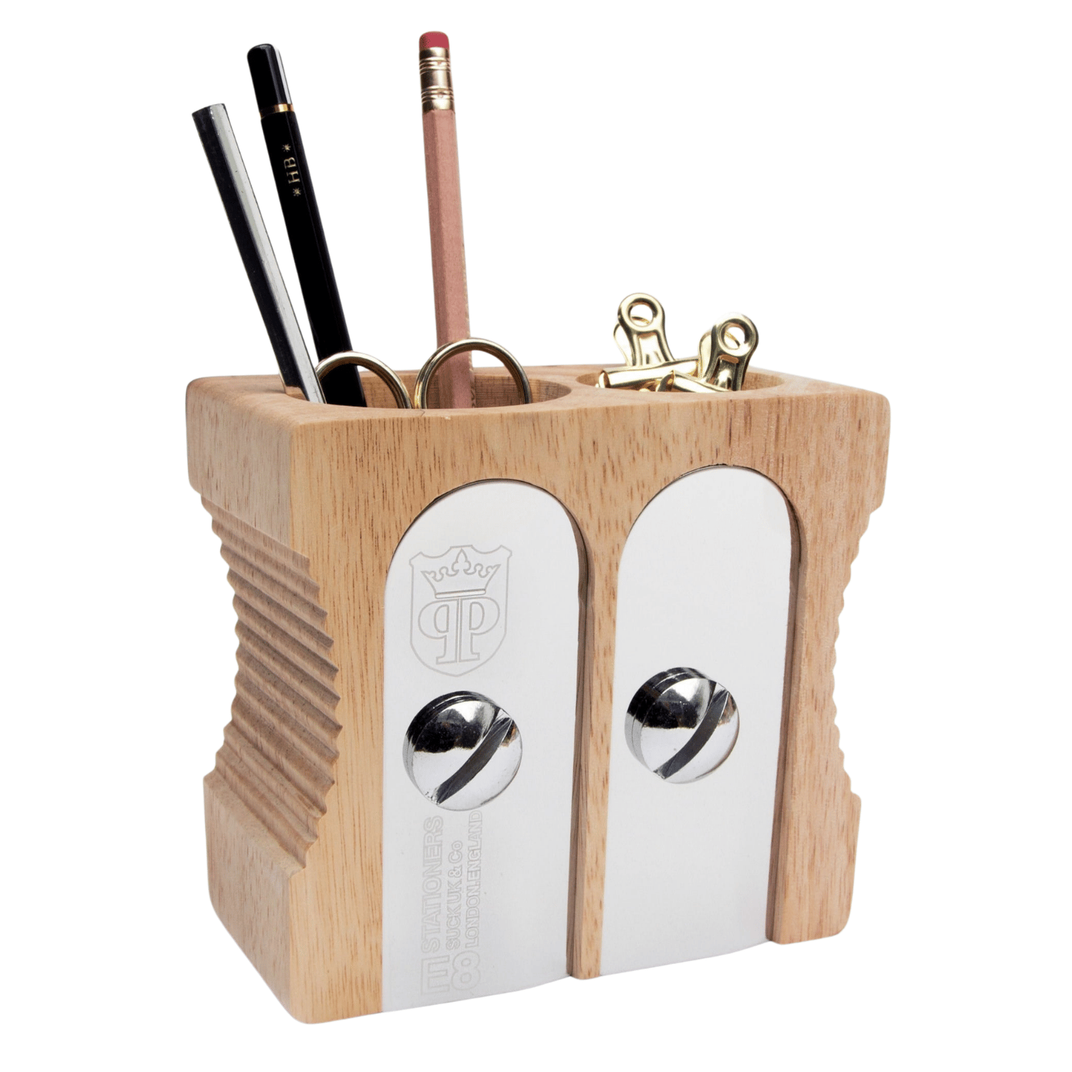 Suck Uk Sharpener Desk Tidy Kalemtraş Şeklinde Ahşap