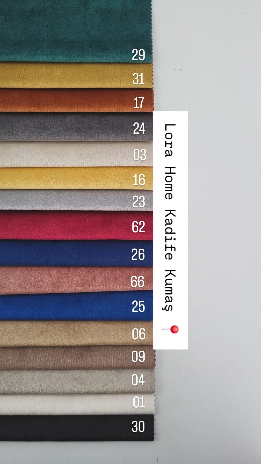 Kadife Kumaş Özel Ölçü Minder
