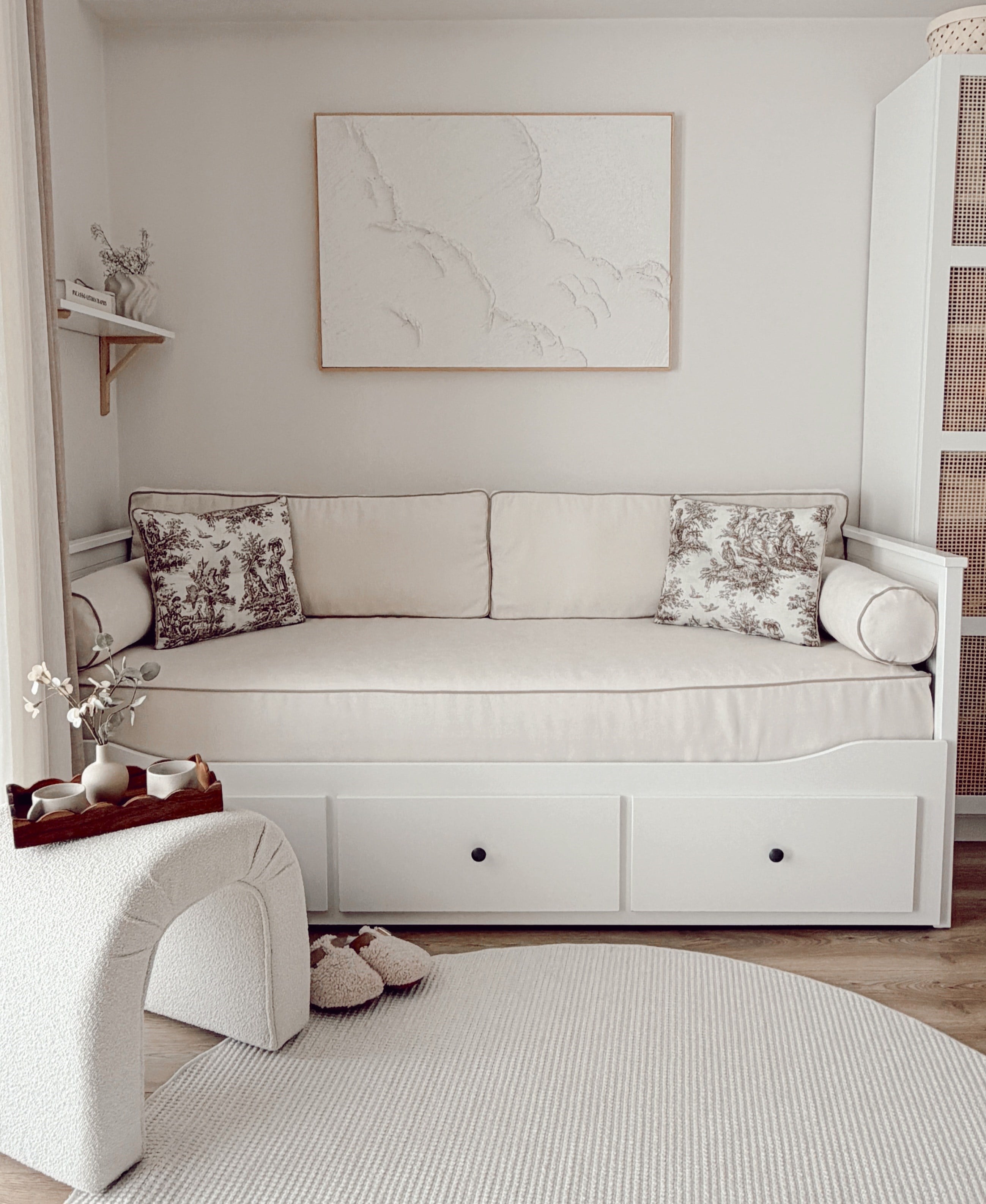 Luxenna Kumaş Fermuarlı Düz Model Divan Seti