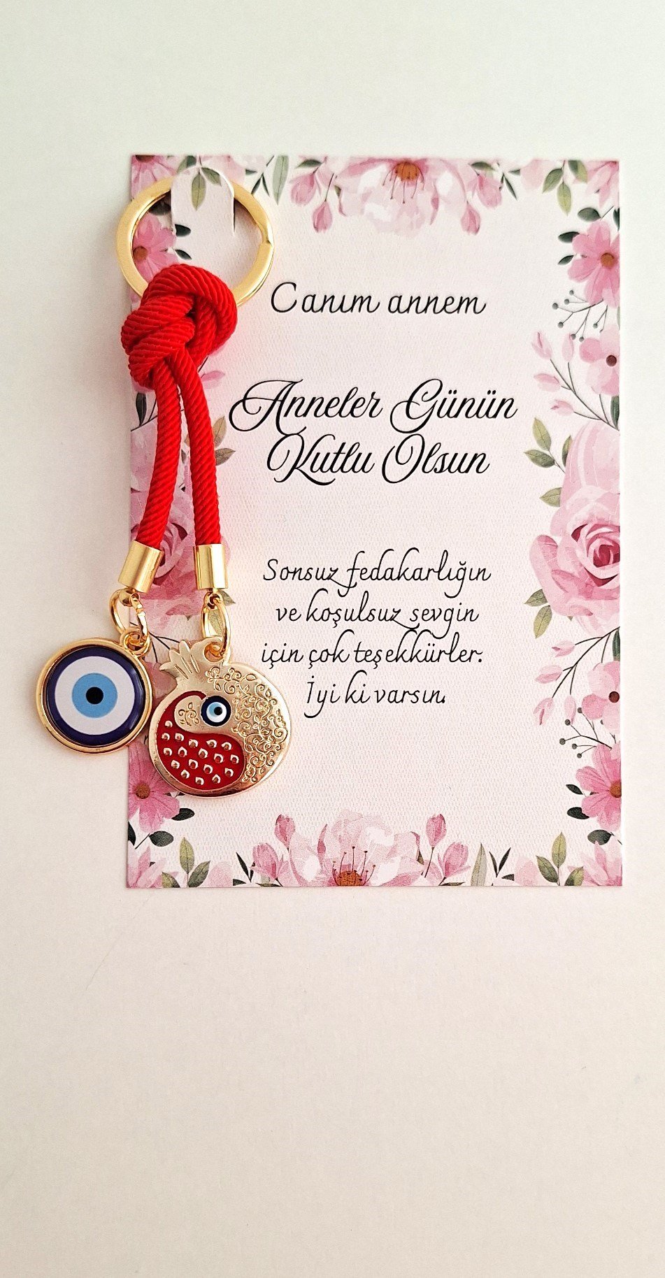 Anneler Günü Hediyesi Bolluk Bereket Nar Anahtarlık 