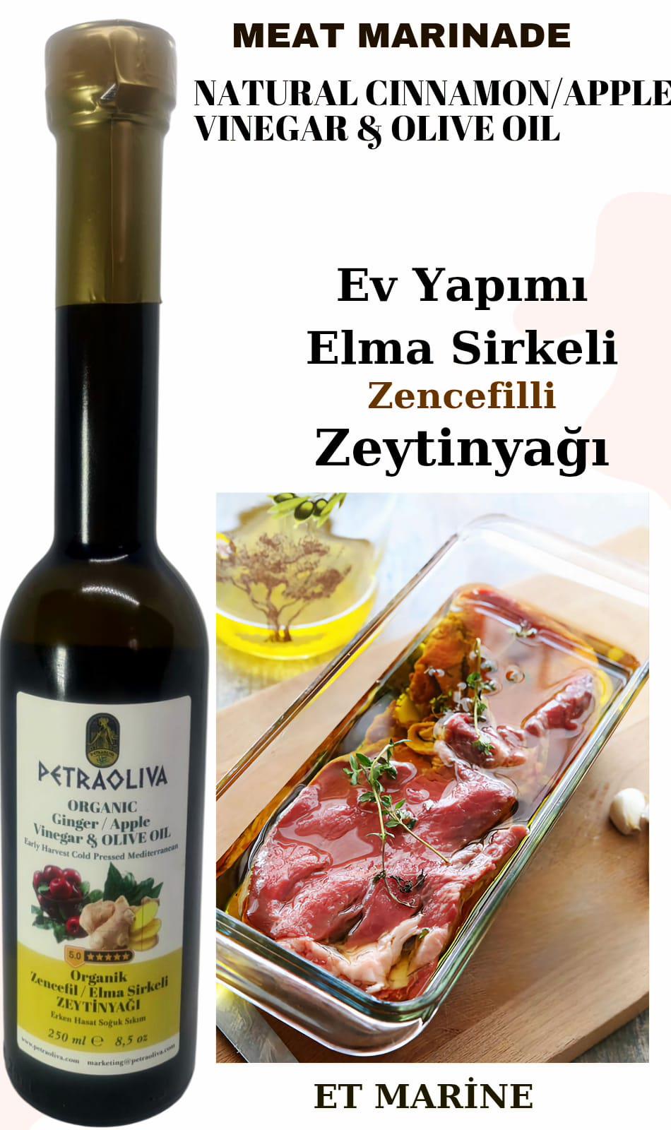 Olive Oil with Natural Ginger and Apple Cider Vinegar