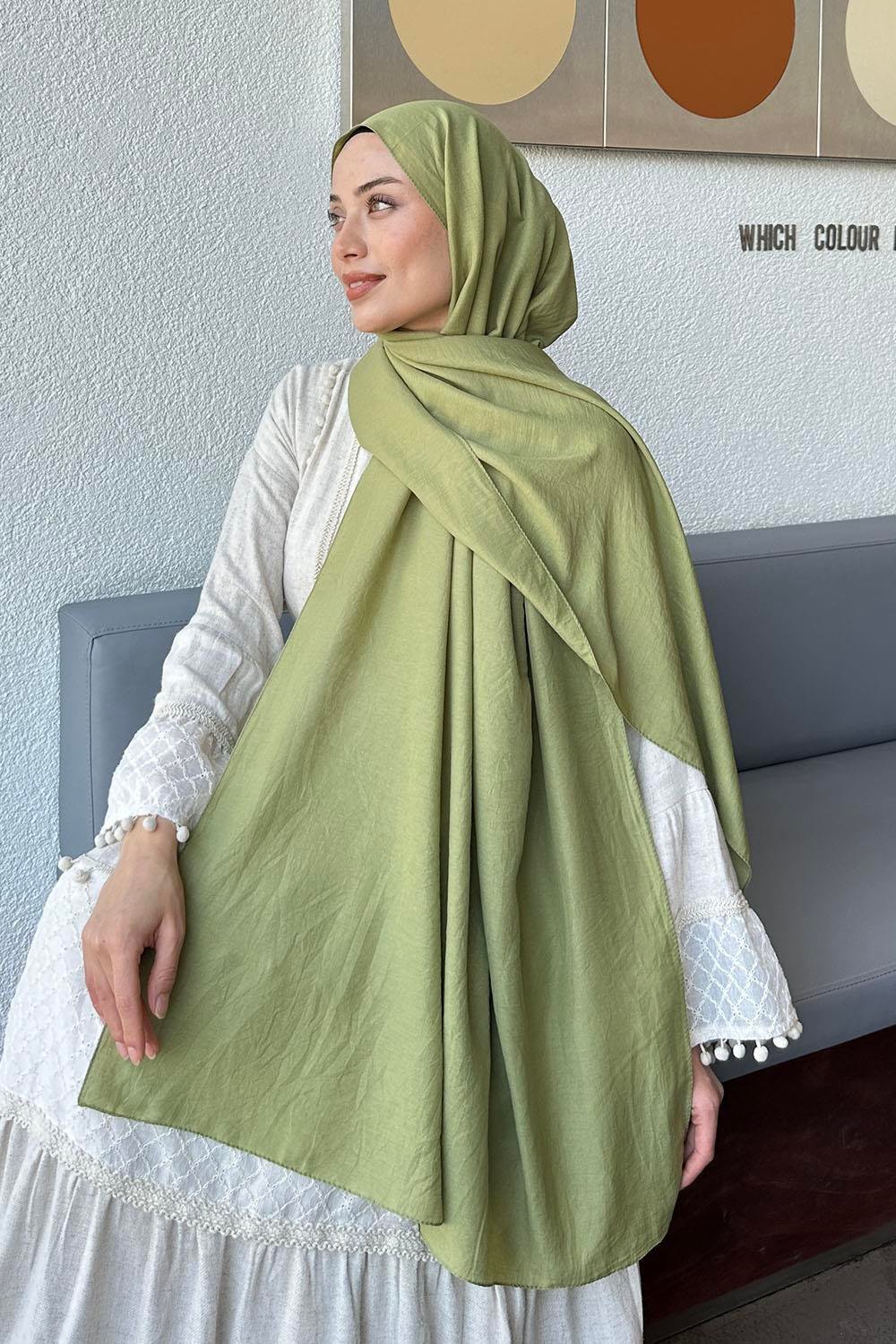 Comfort Pamuk Şal Mint Yeşili