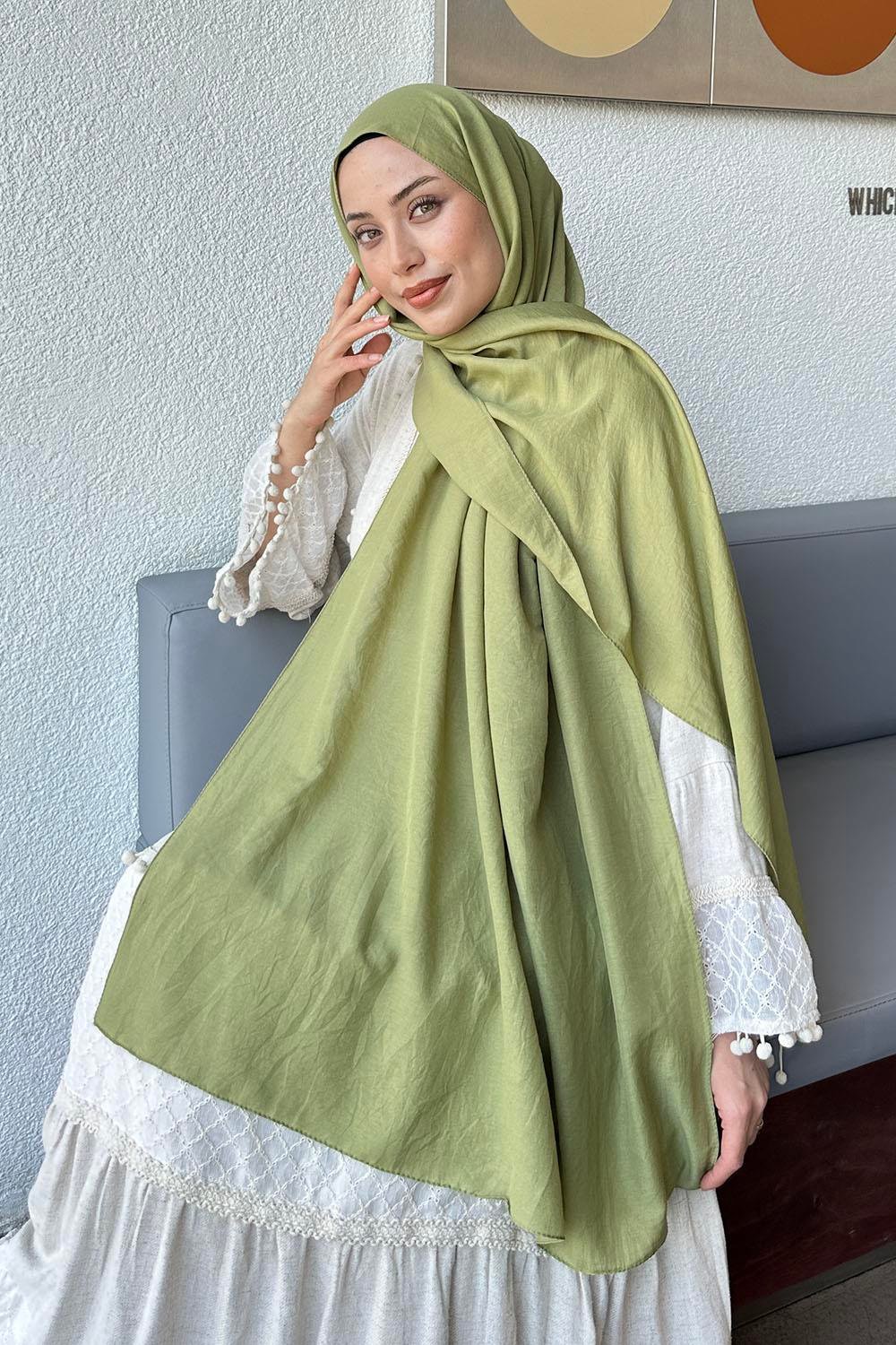 Comfort Pamuk Şal Mint Yeşili
