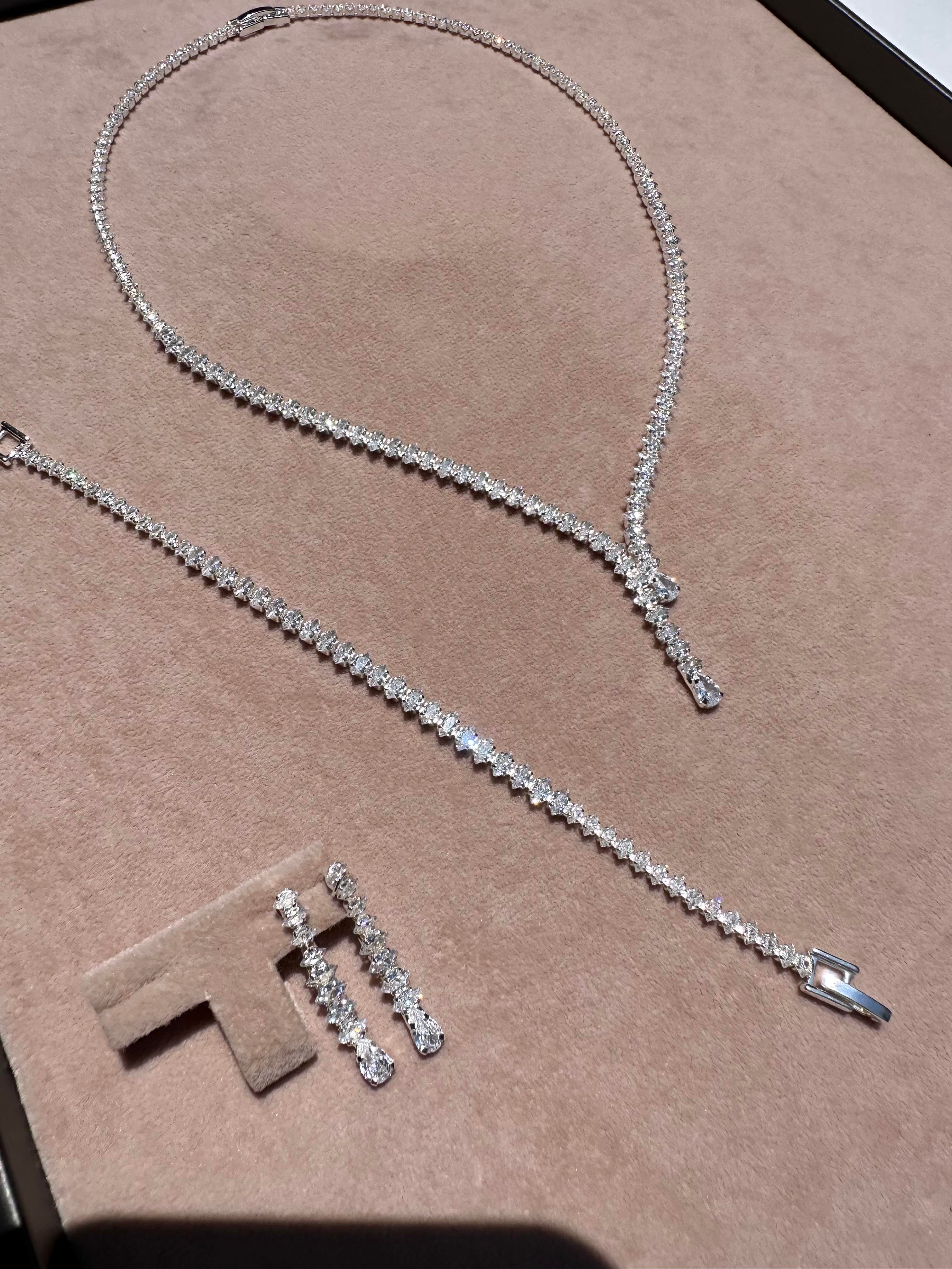 Damla Sarkıt Model Zirkon Set