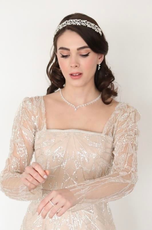 Mina Model Zirkon Kolye Seti