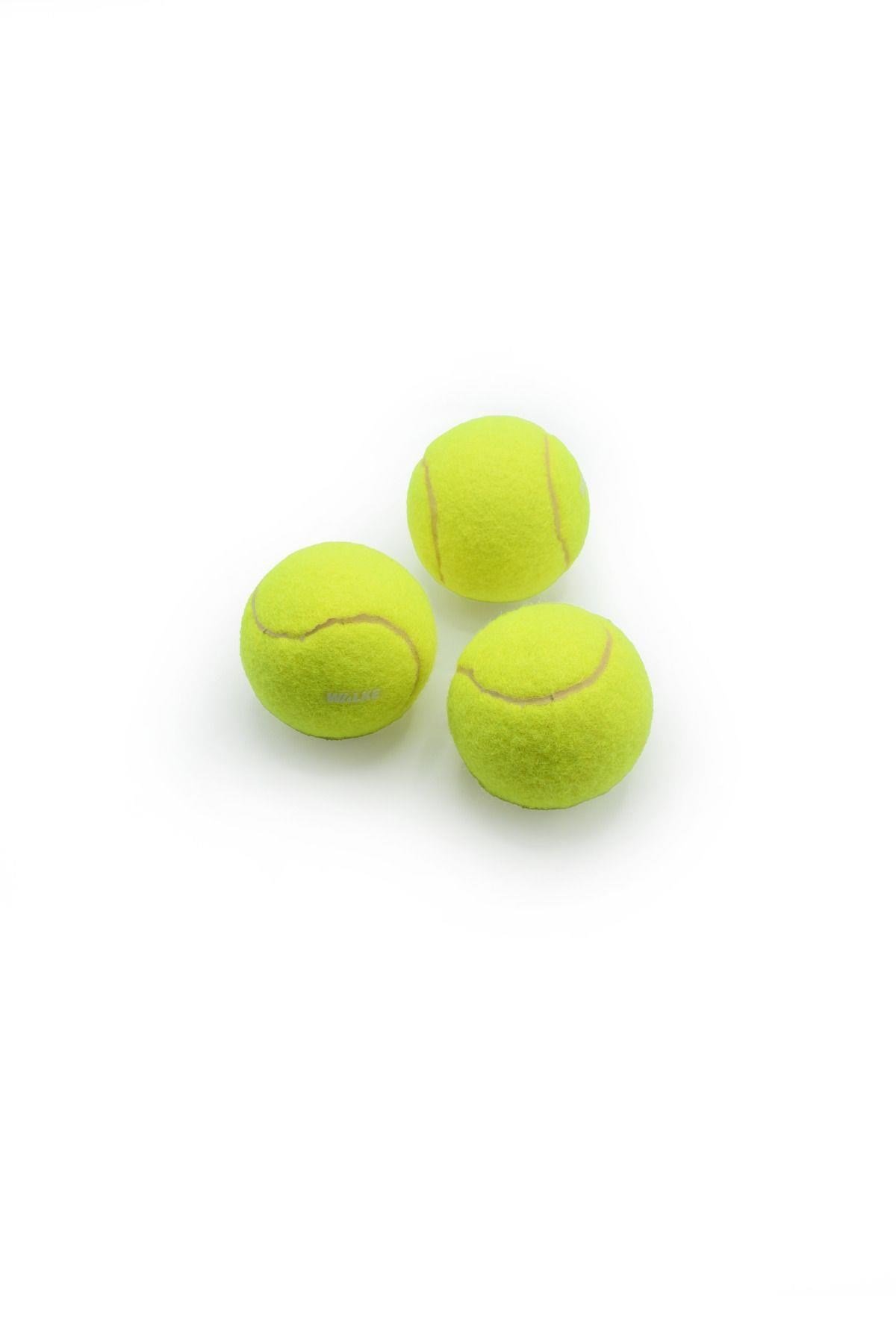 Walke 3 Adet Tenis Topu Başlangıç Seviye Antrenman İçin Yeşil Renkli Yüksek Performans