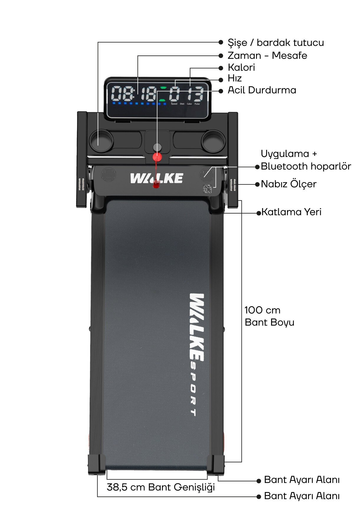 WALKE PREMİUM KOMPAKT  KOŞU BANDI