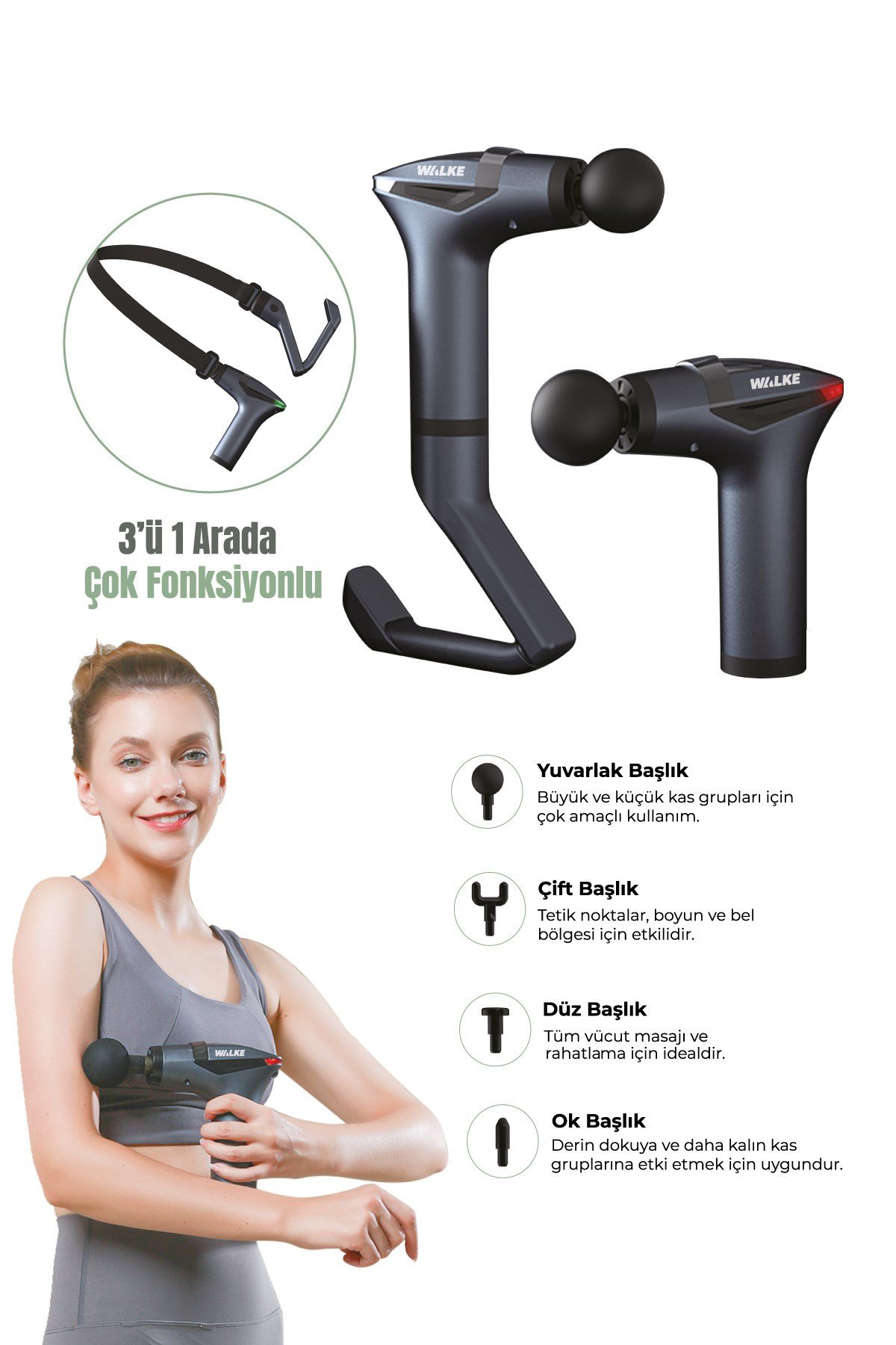 WALKE Premium Vücut  Masaj Aleti V-03