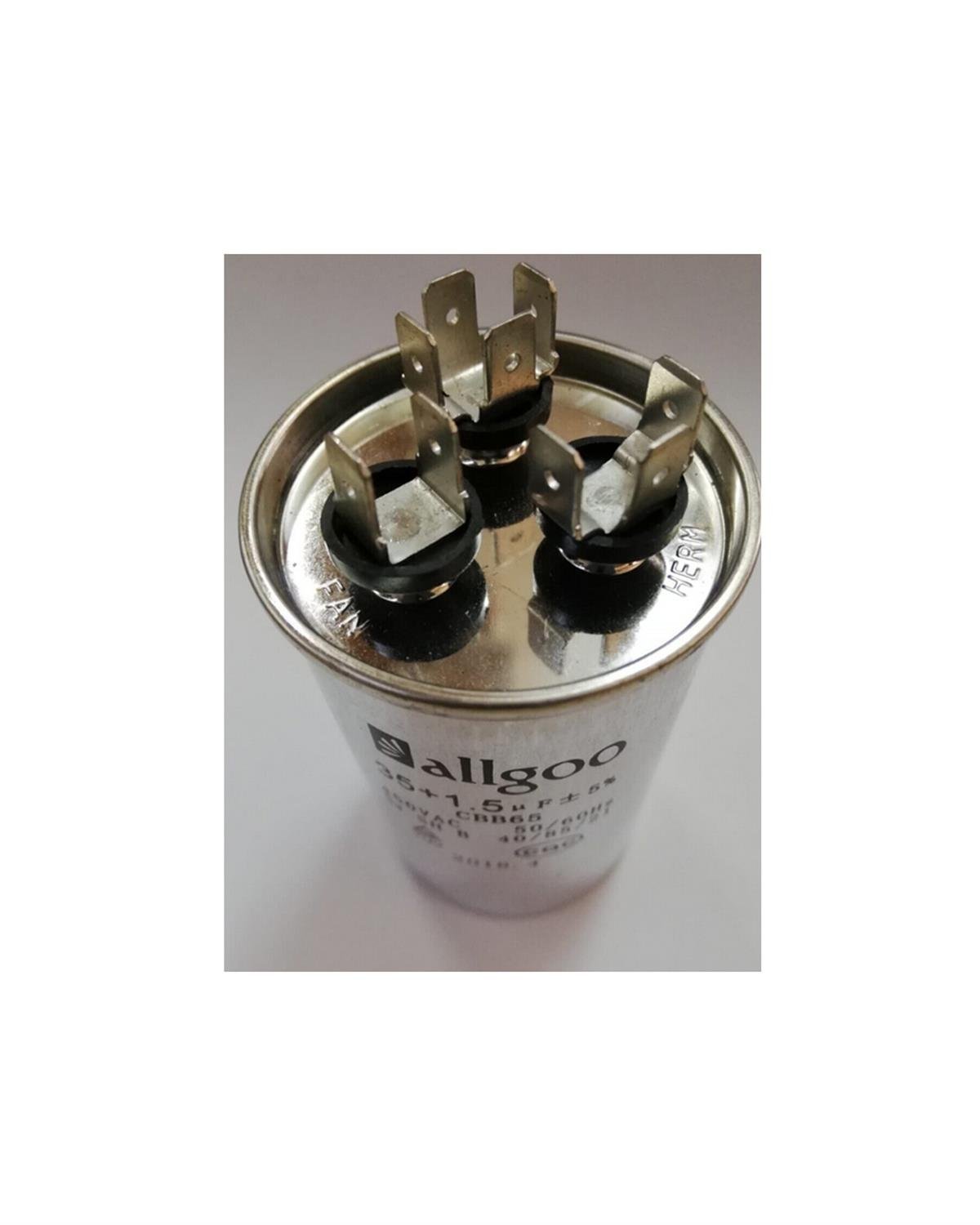 Klima Kondansatör Kapasitör 55+6 Uf 450 Vac -50/60 Hz