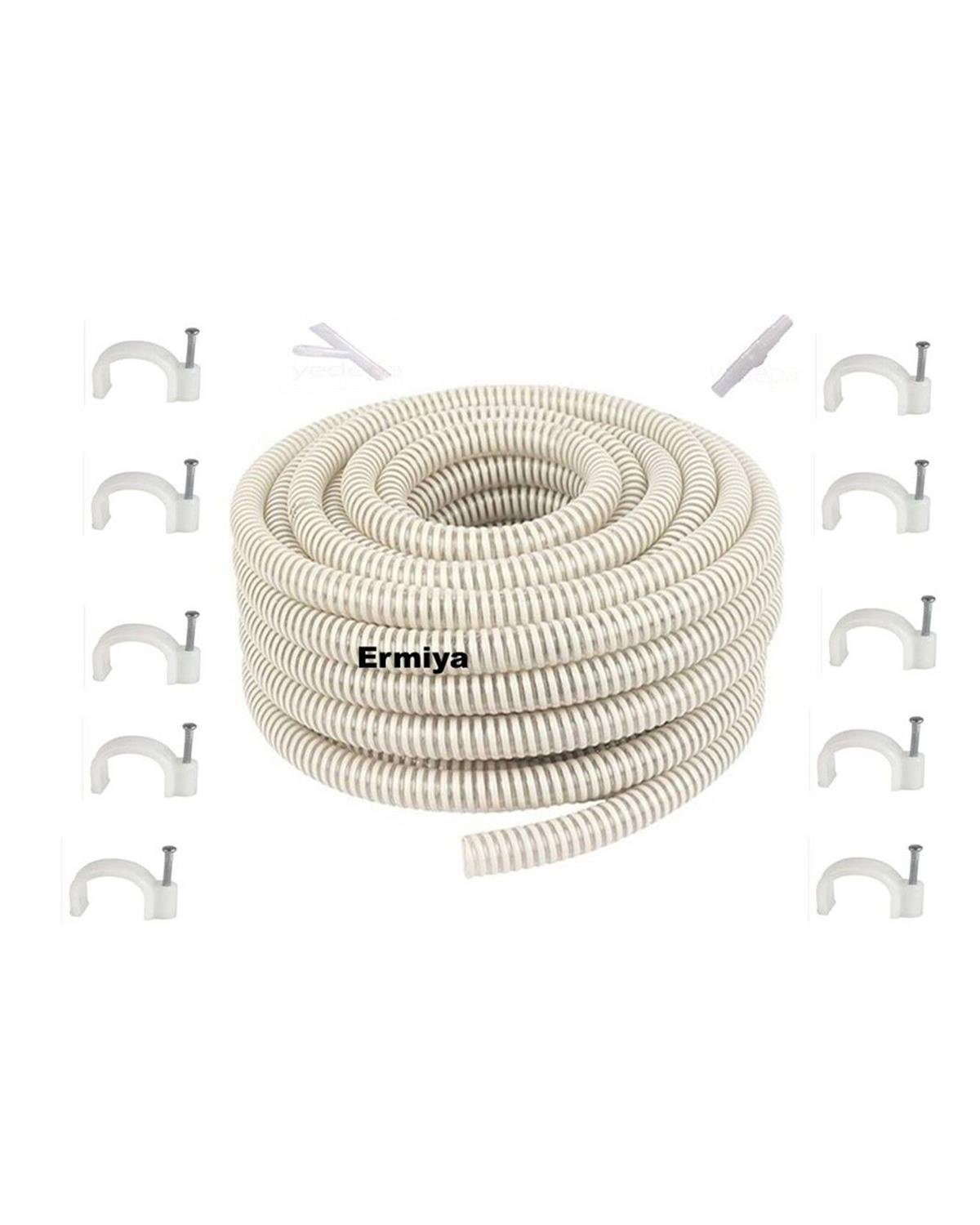 Klima Uyumlu Su Tahliye Drenaj Hortumu 5/8- 15 Metre Ek Birleştirme Parça 1 Y 15 Çivi