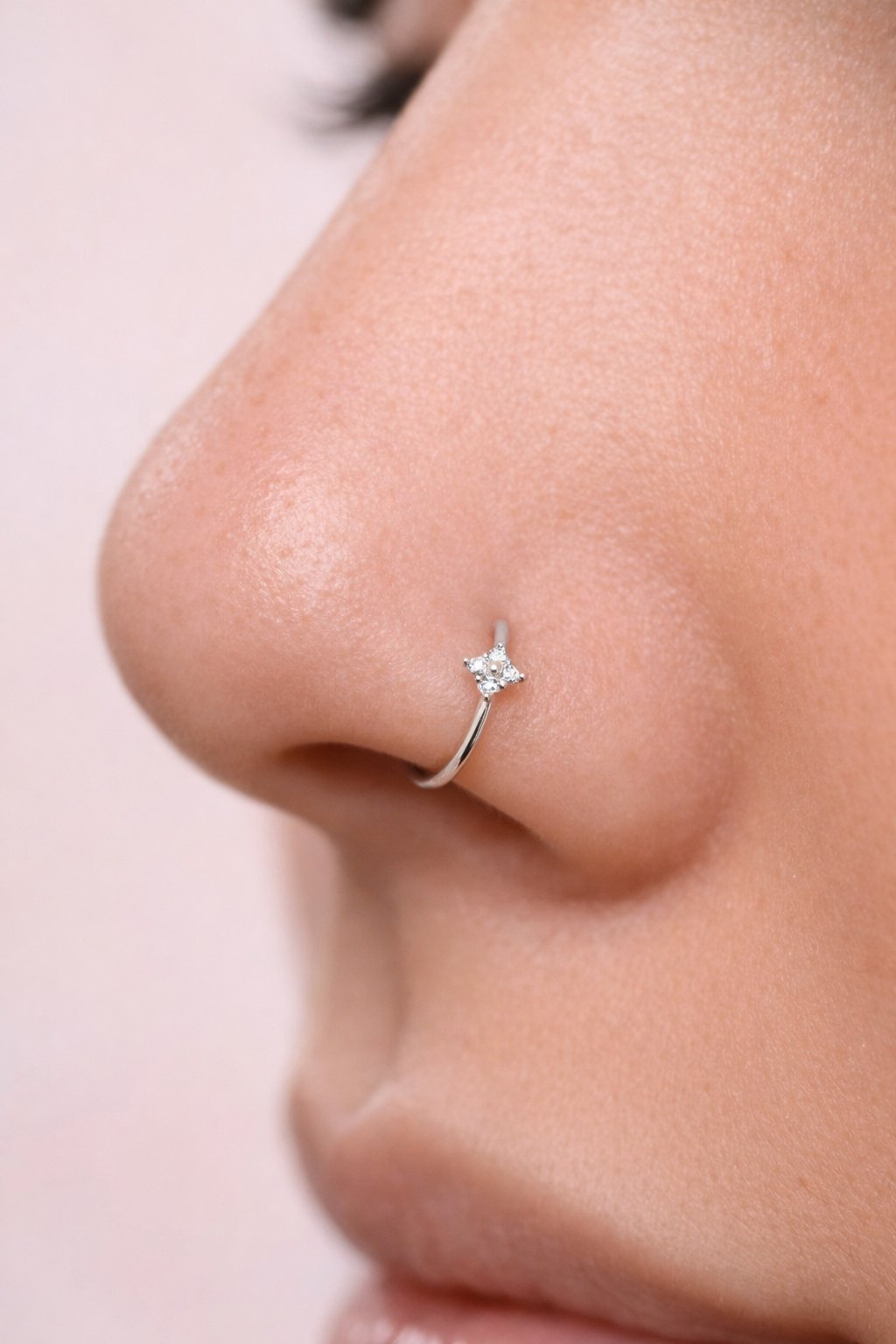 925 Ayar Mini Kutup Yıldızı Hızma Halka Model