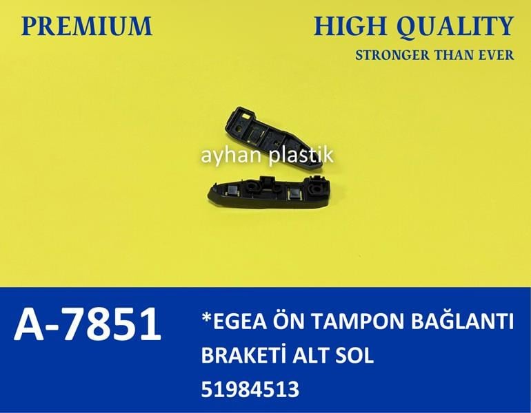 ÖN TAMPON TUTUCU BRAKET SOL DIŞ TARAF EGEA 15> - AYHAN - 51984513