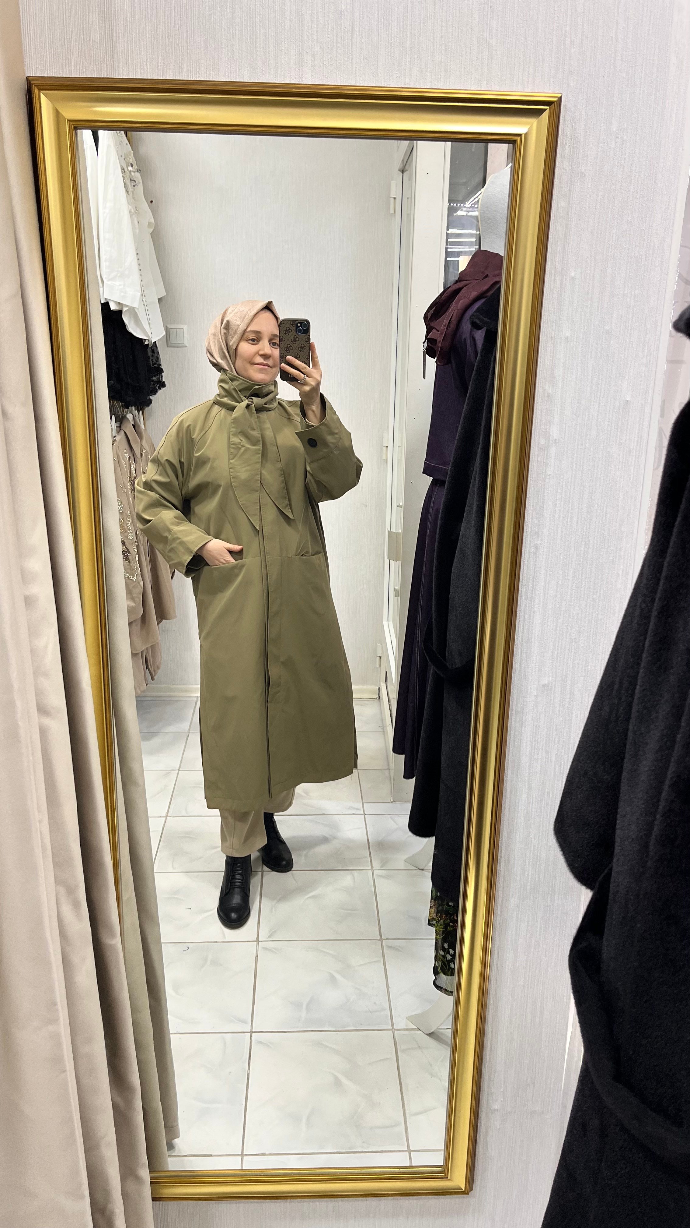 Astarlı Spor Kesim Trençkot-Haki