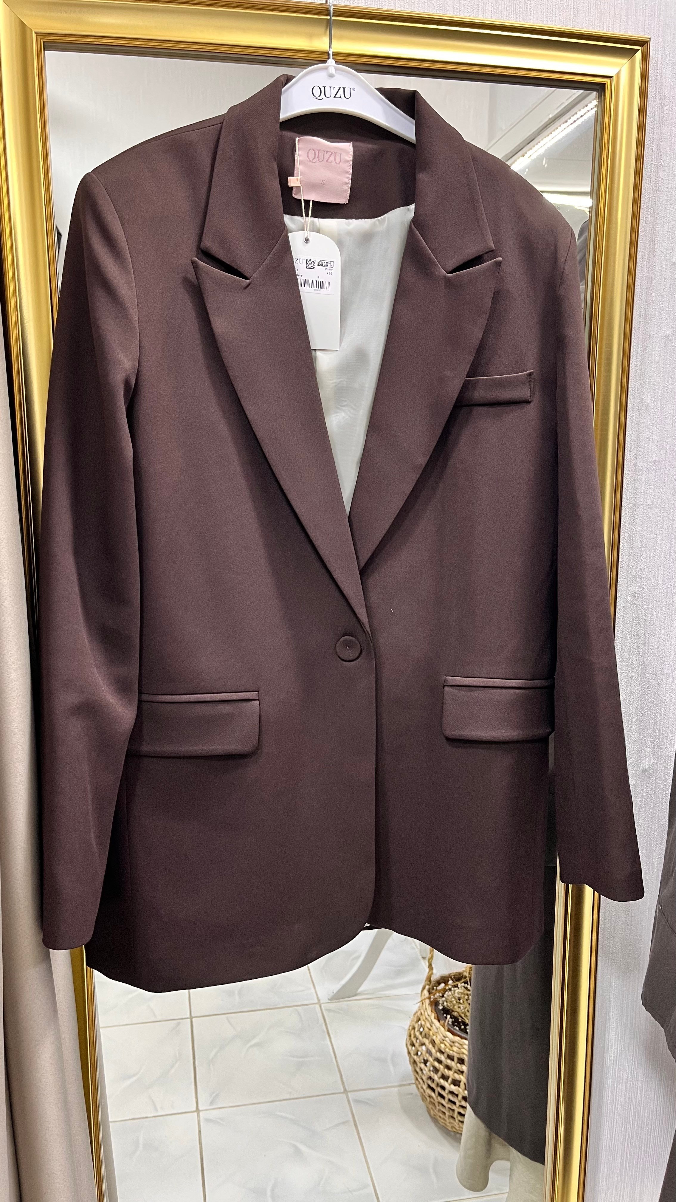 Blazer Ceket-Kahverengi
