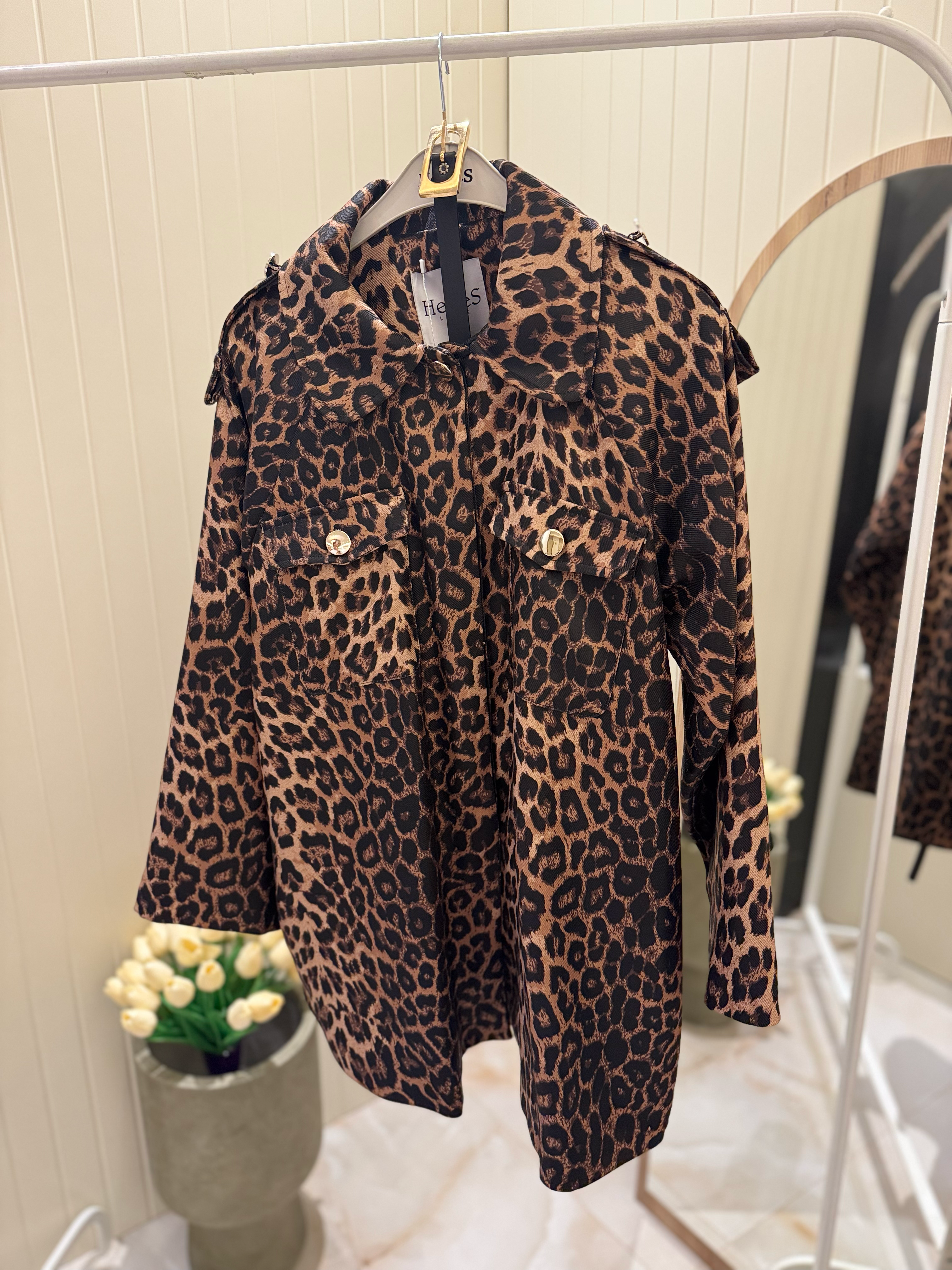 Leopar Desen Ceket