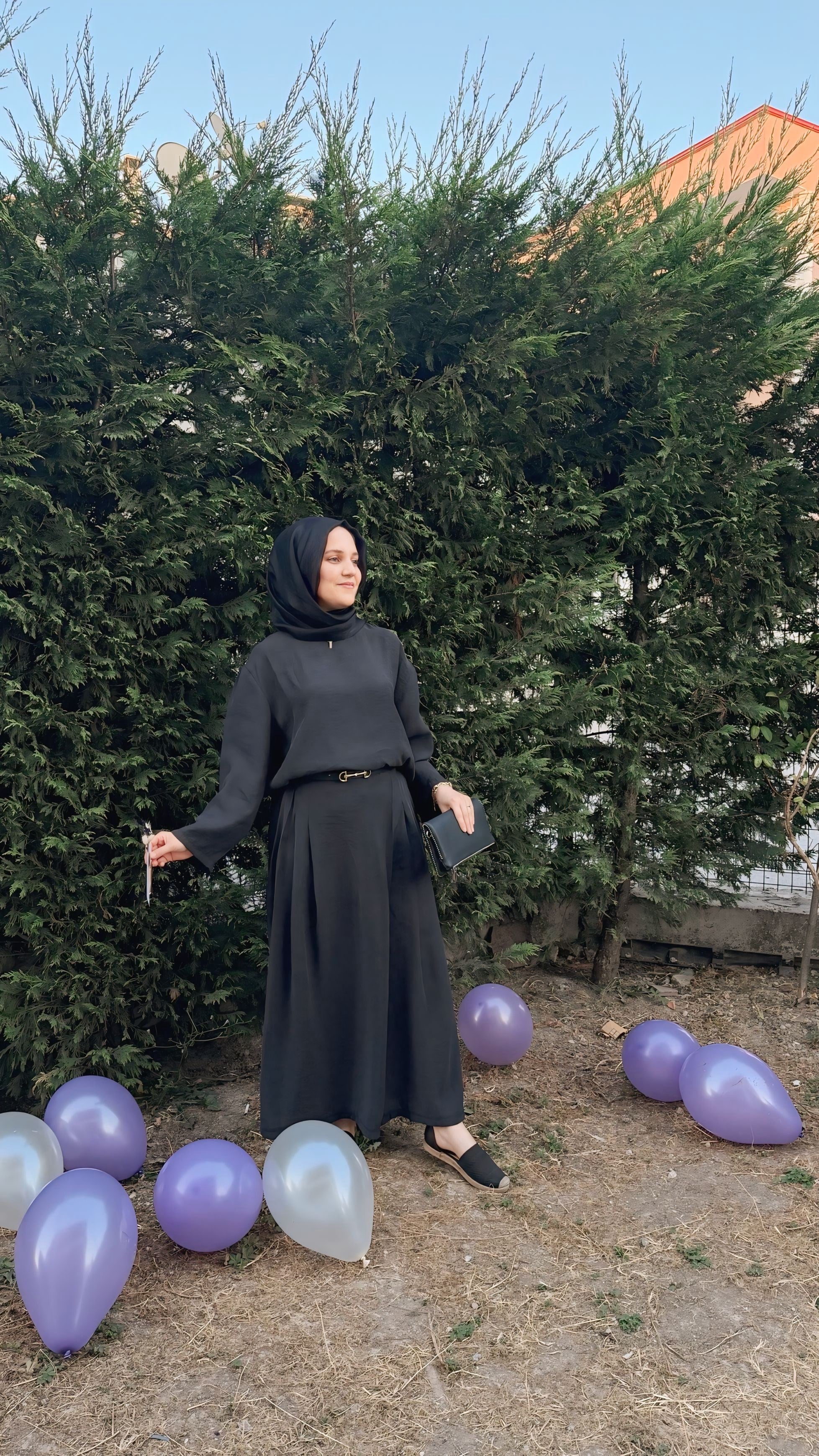 Yazlık Modal Kumaş Pantolonlu Takım