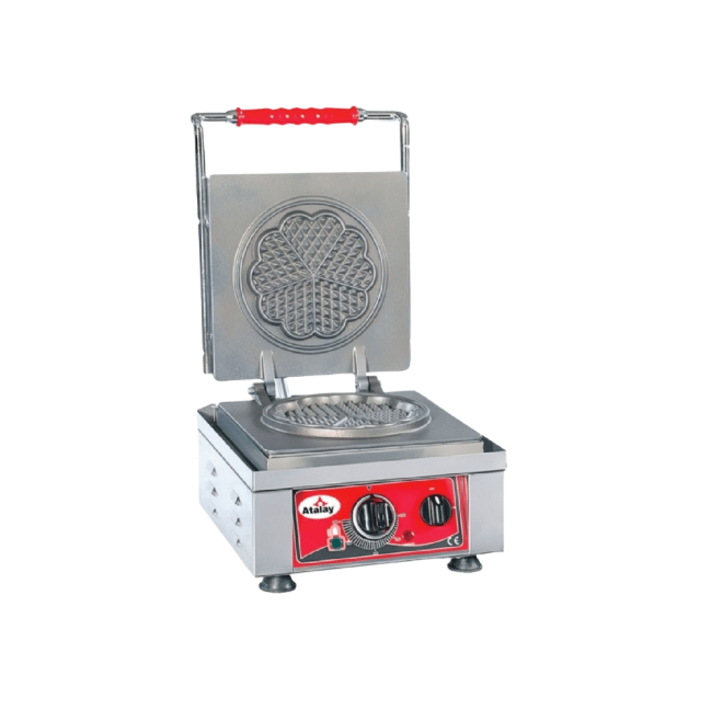 Atalay AWMC-2401 Elektrikli Waffle Makinesi | Yonca Ø16 cm | 230 V