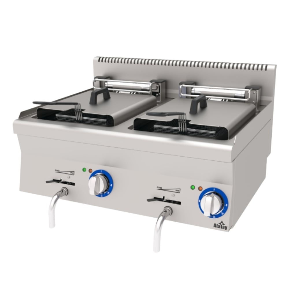 Atalay E AEF-860 – Elektrikli Çift Hazneli Fritöz (Seri 600)