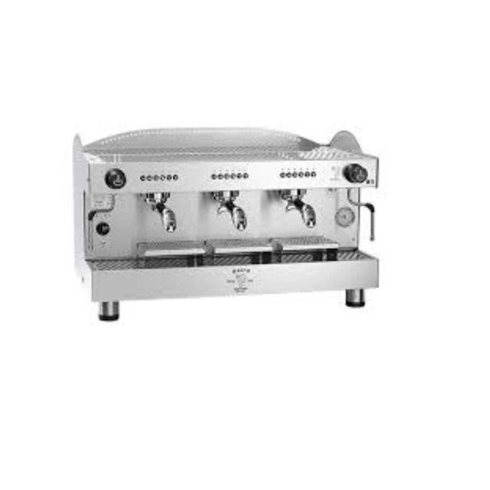 Bezzera B2016 DE 3GR-TC Otomatik Espresso Kahve Makinesi – 3 Gruplu Tall Cup Versiyon
