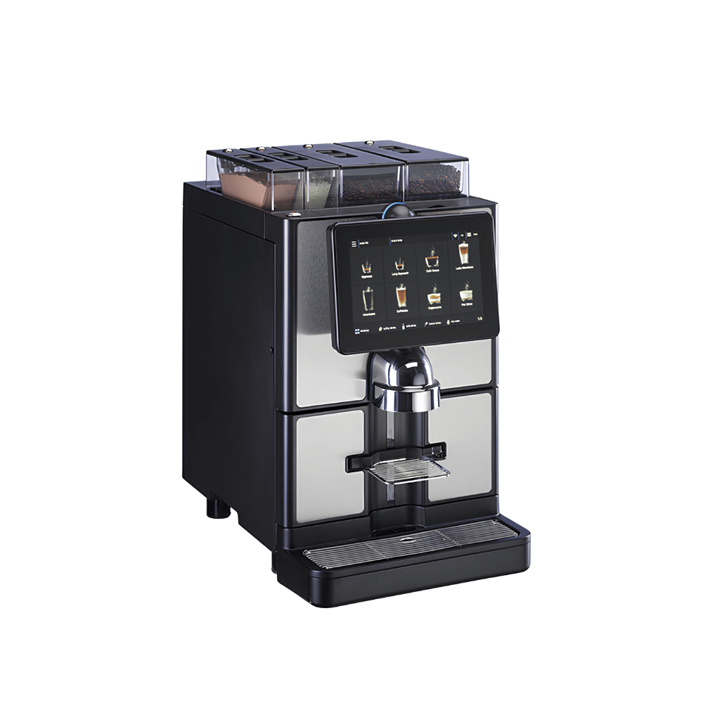 Carimali SilverTwin MS220-E1M00005 1 Bean 3 Solubles Fresh Milk Silver Black CARbrew Otomatik Kahve Makinesi