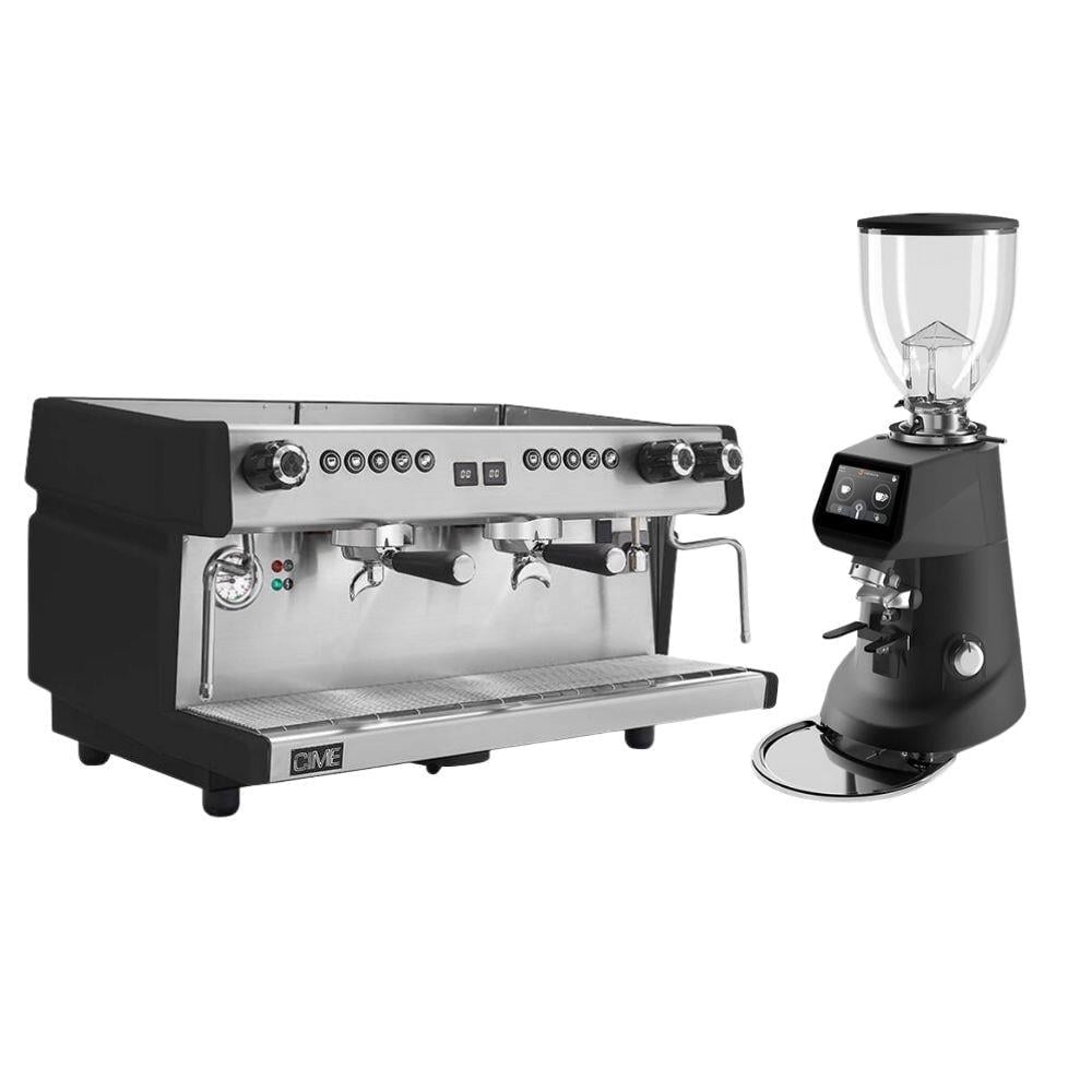 CIME Luna SB 20 Siyah 2 Gruplu Espresso Makinesi Seti