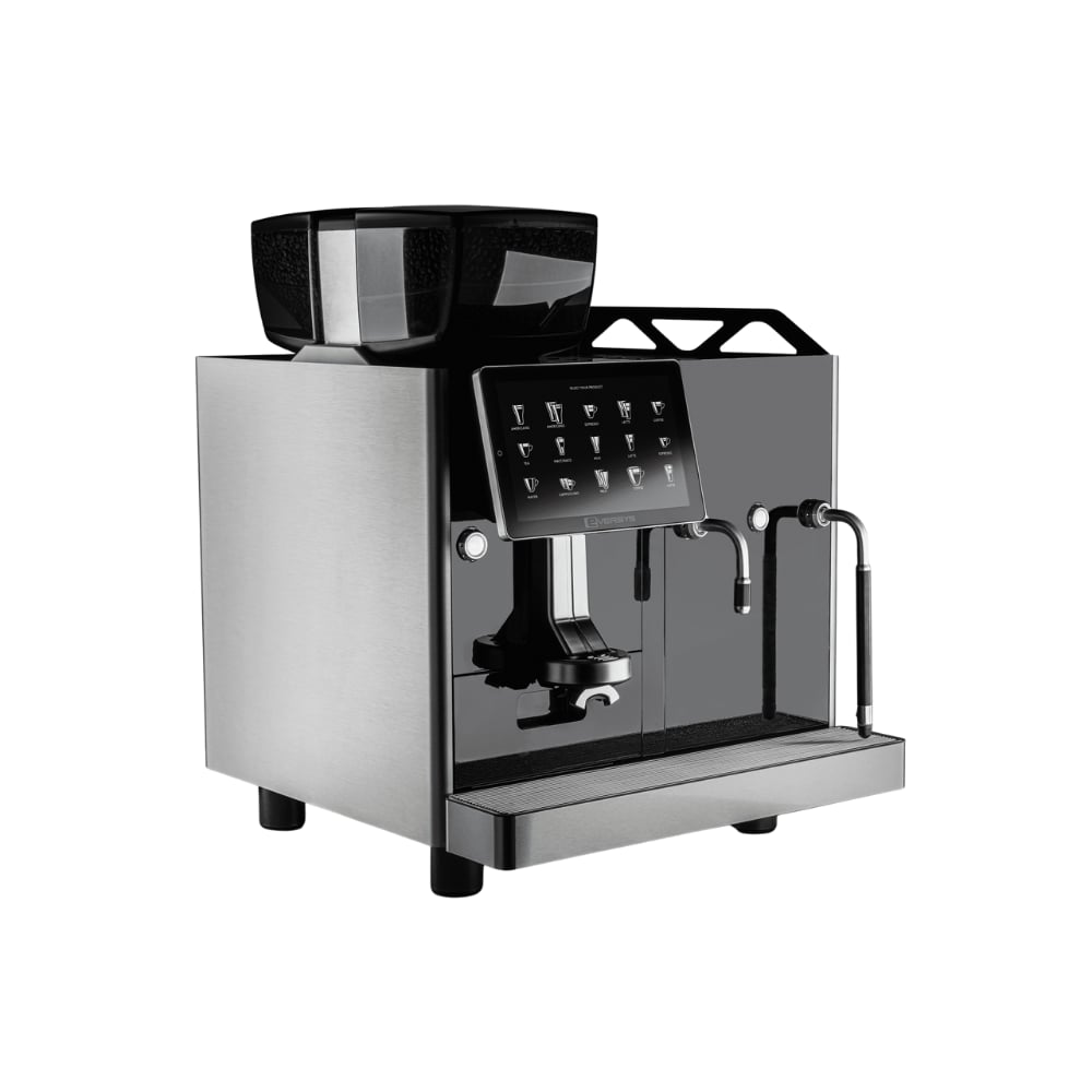 Eversys Enigma Classic E2'MS – 1 Gruplu Süper Otomatik Espresso Makinesi (Otomatik Süt Sistemi + Buhar Çubuğu + Sıcak Su Musluğu)