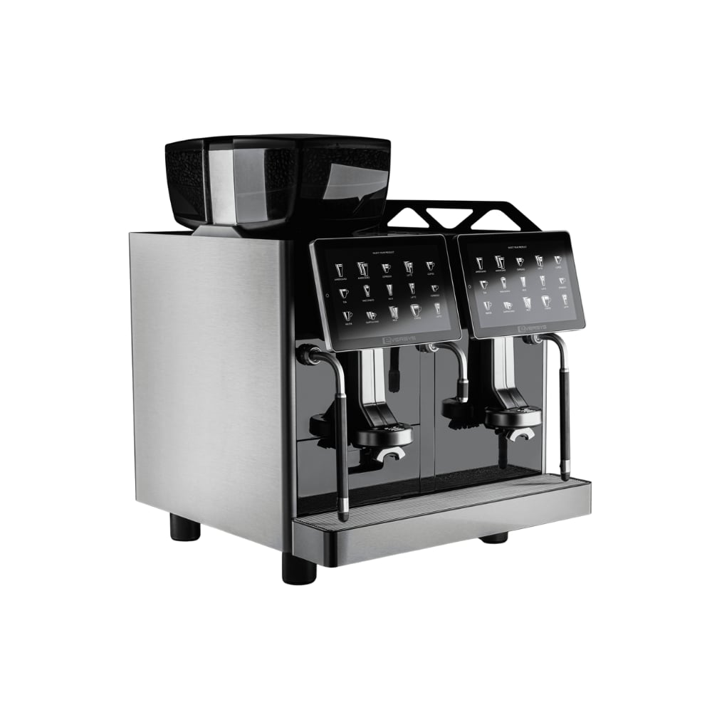Eversys Enigma Classic E4'MS – 2 Gruplu Süper Otomatik Espresso Makinesi (Otomatik Süt Sistemi + Buhar Çubuğu + Sıcak Su Musluğu)