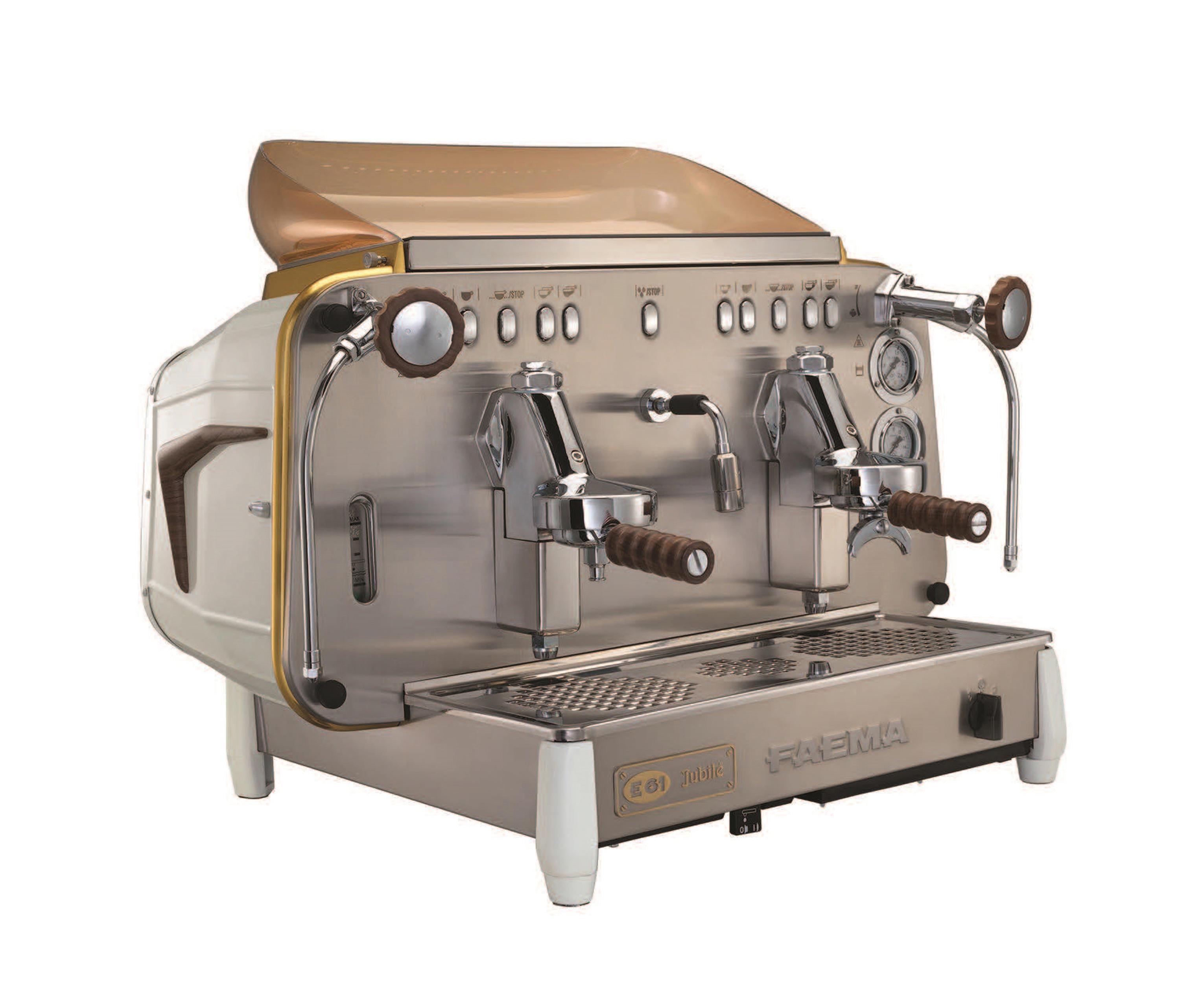 Faema E61 A/2 Jübile White Wood Çift Gruplu Espresso Kahve Makinesi