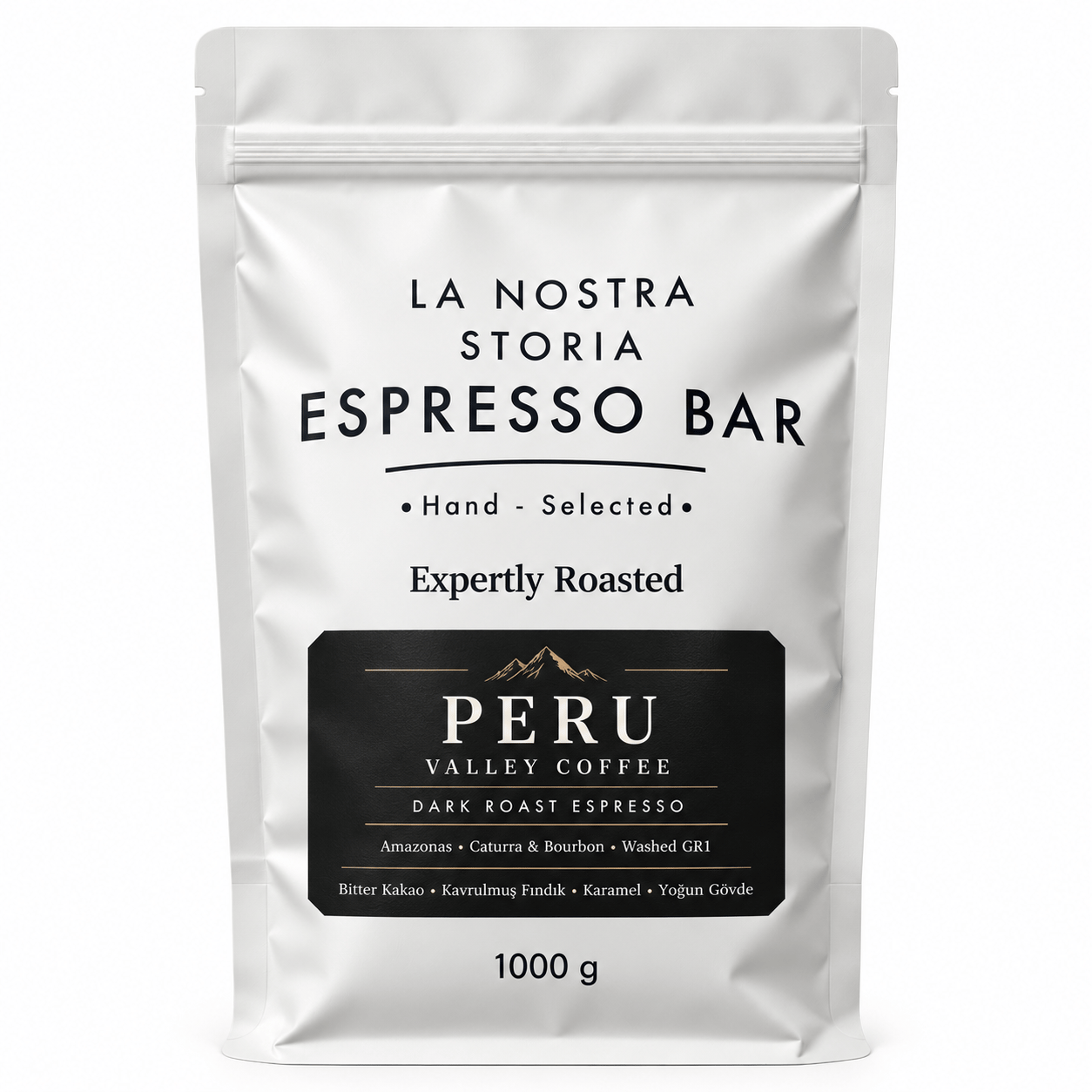 La Nostra Storia Coffee Peru Valley Coffee Dark Roast Espresso 1000 g