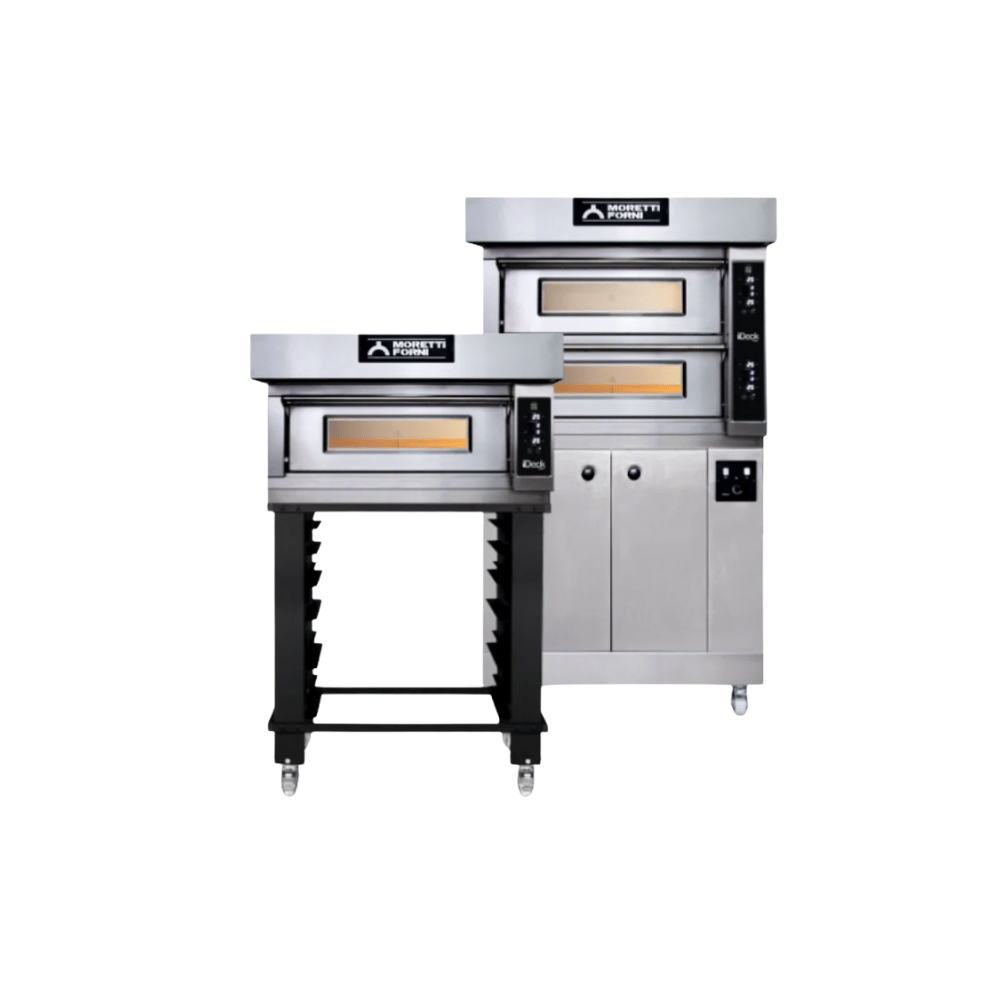 Moretti Forni iDECK ID-M-105.105 – Tek Katlı Taş Tabanlı Elektronik Kontrollü Pizza Fırını