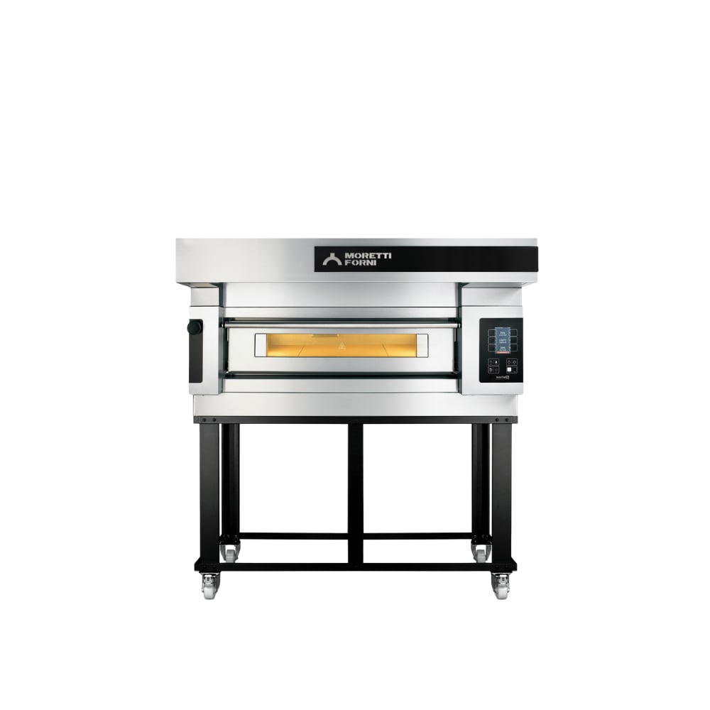 Moretti Forni S105ES-150000-S – Steel Serisi | 1x15 cm Taş Tabanlı Elektrikli Katlı Pizza Fırını (Alt Standlı)