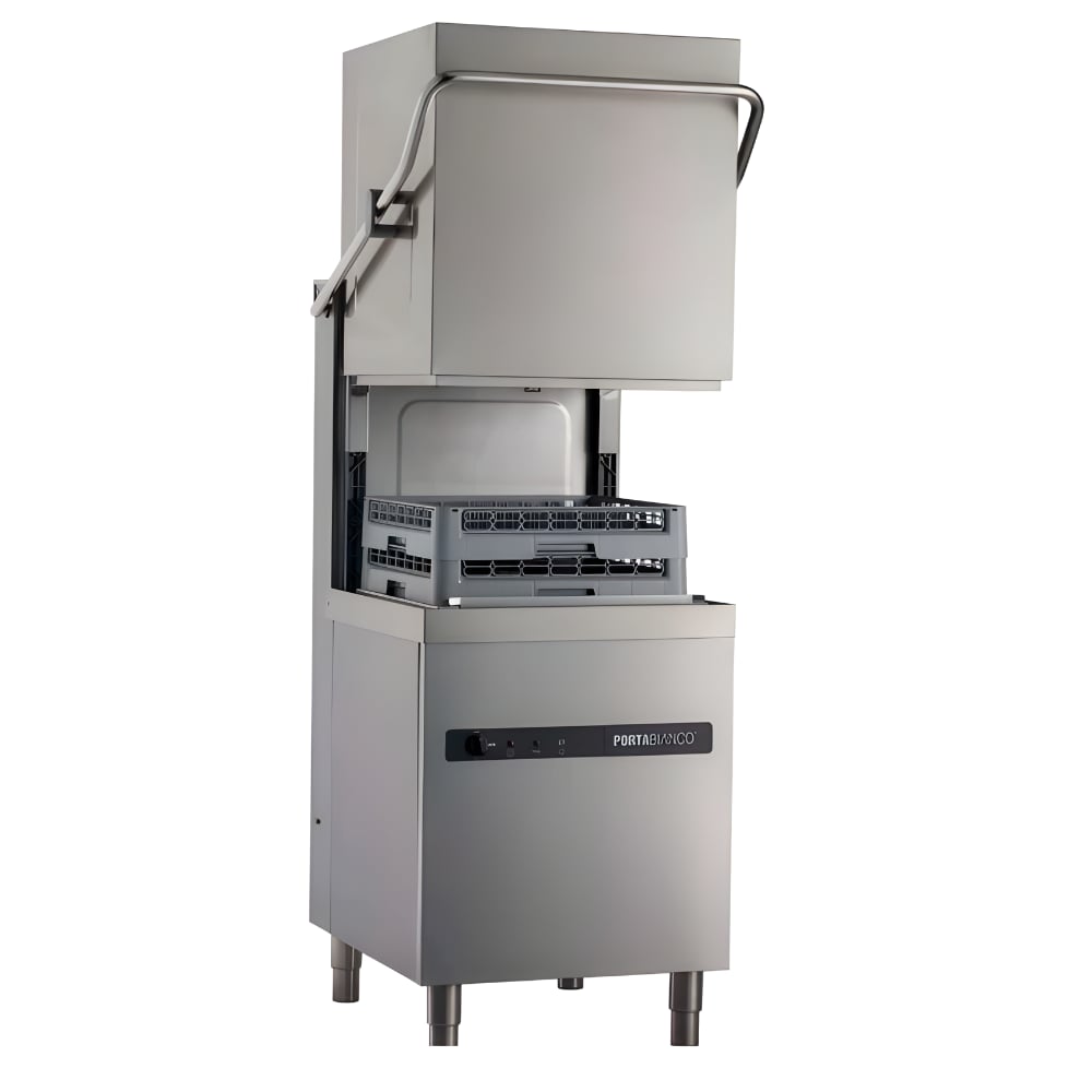 Portabianco PBW 1000 M Giyotin Tip Bulaşık Yıkama Makinesi (Hood Type Dishwasher) – 1000 Tabak/Saat, 82°C Durulama, 500×500 Sepet