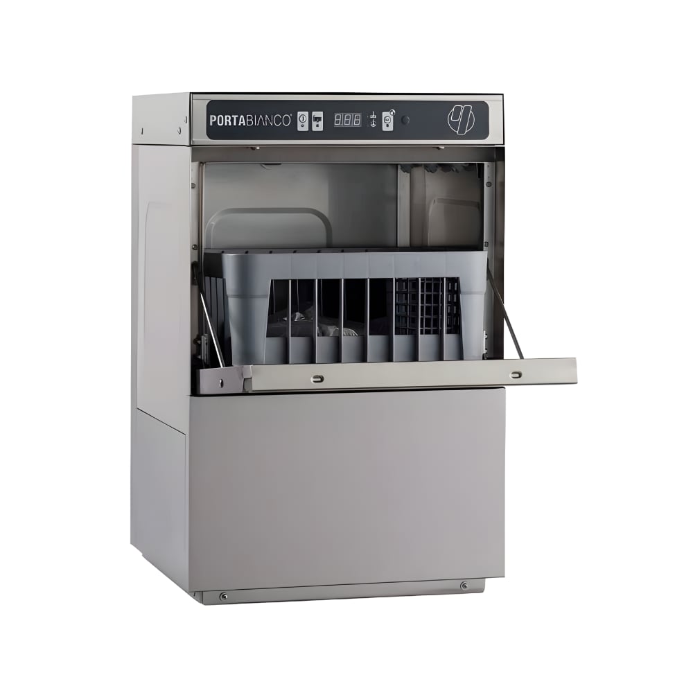 Portabianco PBW 350 Bardak Yıkama Makinesi (Glasswasher) – 350 Tabak/Saat, 3 Program, 350×350 Sepet
