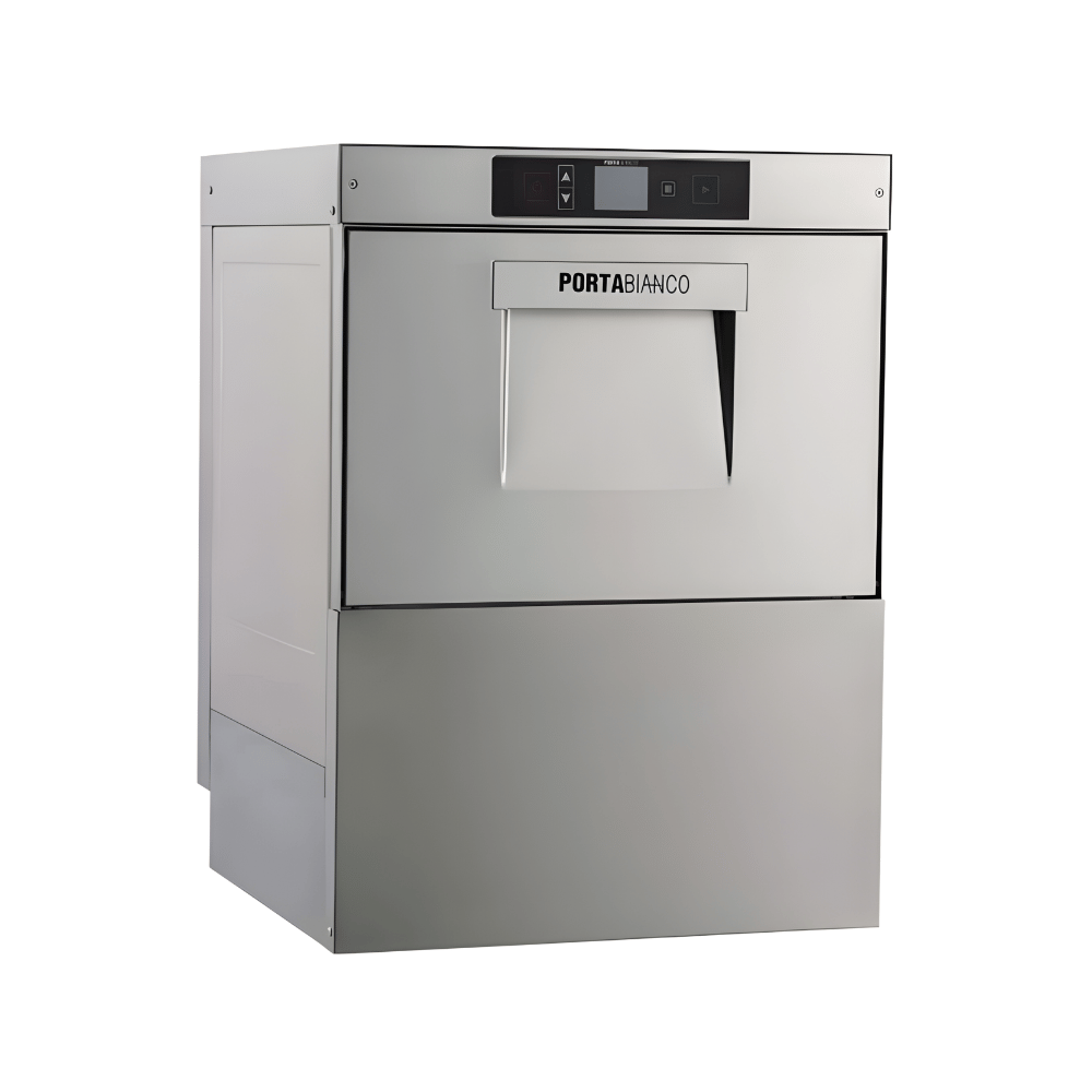 Portabianco PDW 500 TFT Tezgahaltı Bulaşık Yıkama Makinesi (Undercounter Dishwasher) – TFT Kontrol, 5 Program, 500 Tabak/Saat, 82°C Durulama