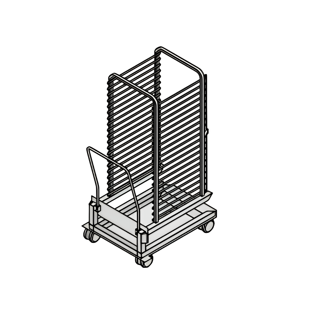RATIONAL GN202 Mobil Tepsi Arabası