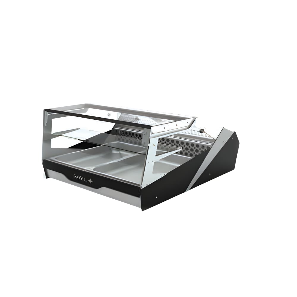 SAYL BLK2 Çift Girişli, LED Aydınlatmalı, GN 2×1/1, +2/+6°C Teşhir Dolabı