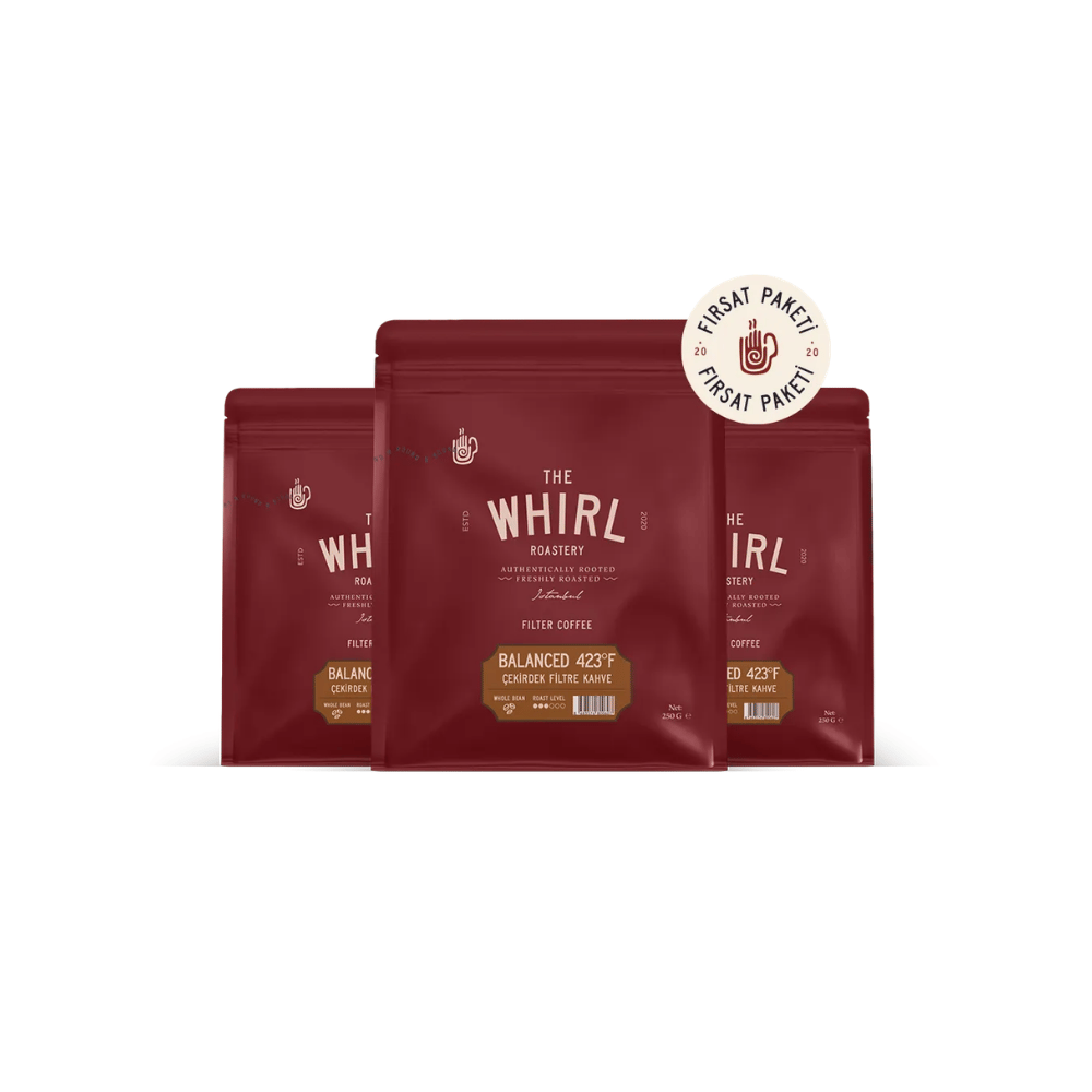 The Whirl Filtre Balanced 423°F Çekirdek Kahve Tadım Seti 3 x 250 g
