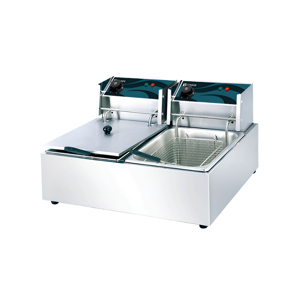 Vosco V-6L-2 6+6 Litre Çift Hazneli Elektrikli Fritöz