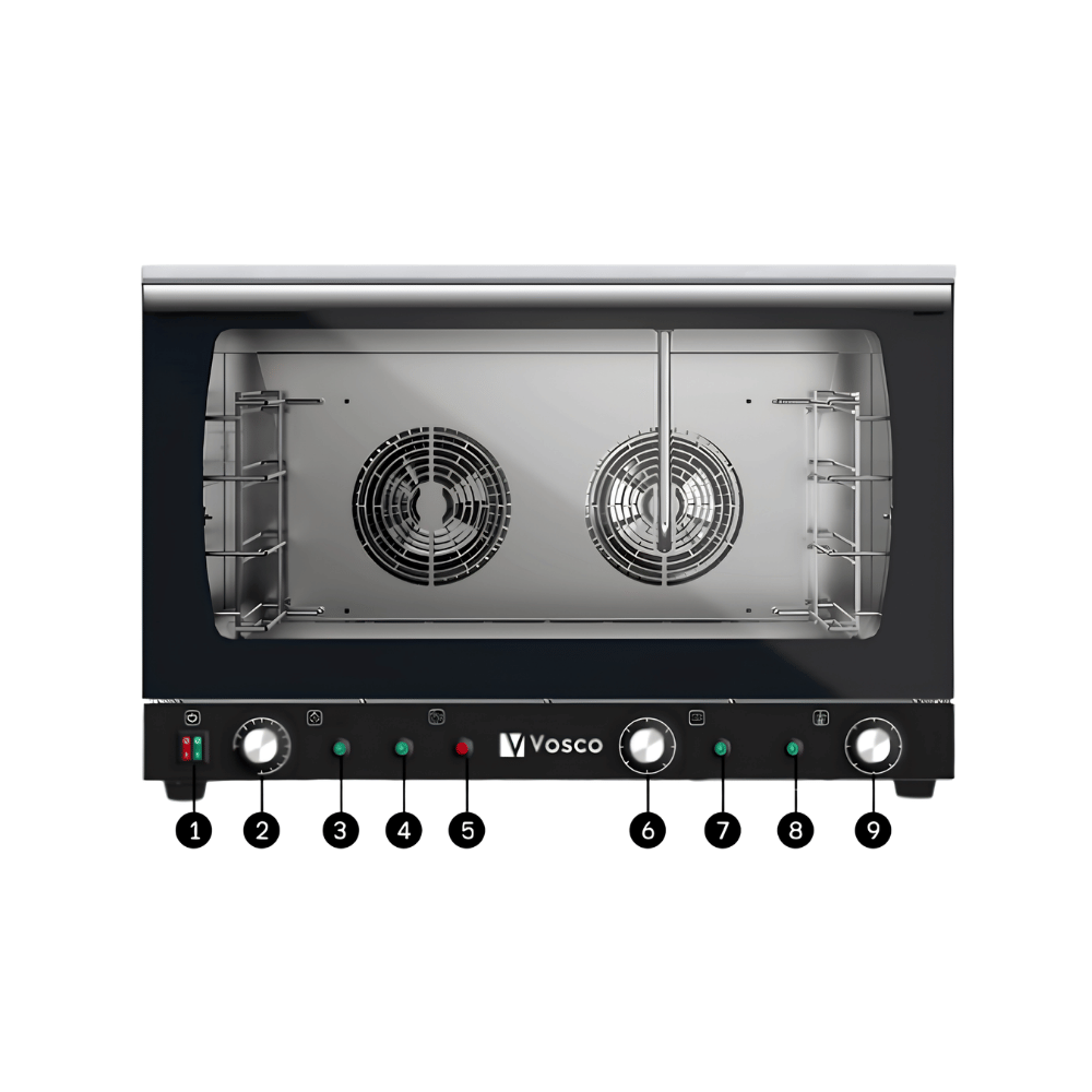 Vosco VESD-8A 4 Tepsili Elektrikli Konveksiyonlu Fırın