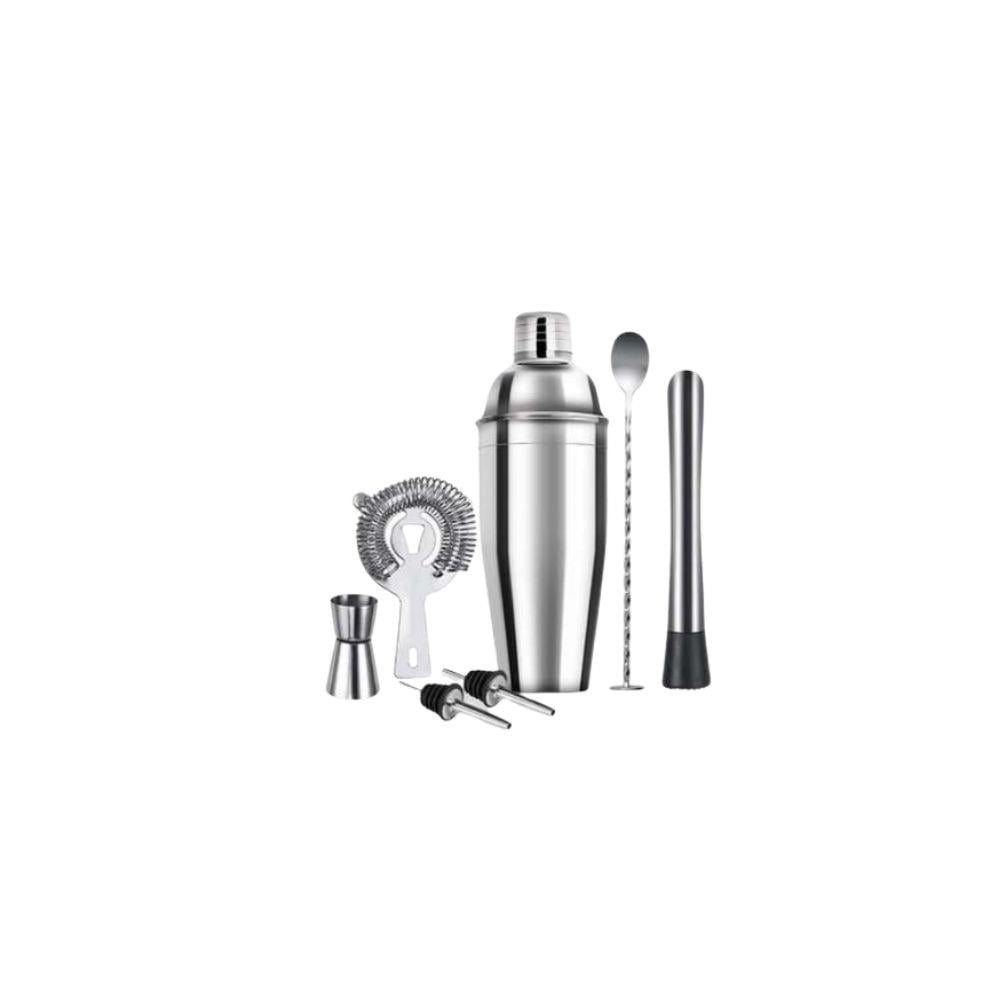 Vosco VSC-7 – 7 Parça Paslanmaz Çelik Kokteyl Shaker Seti
