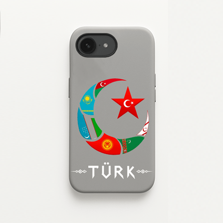 iPhone Renkli Ay yıldız Özel Tasarım Baskılı Lansman İçi Kadife Kılıf