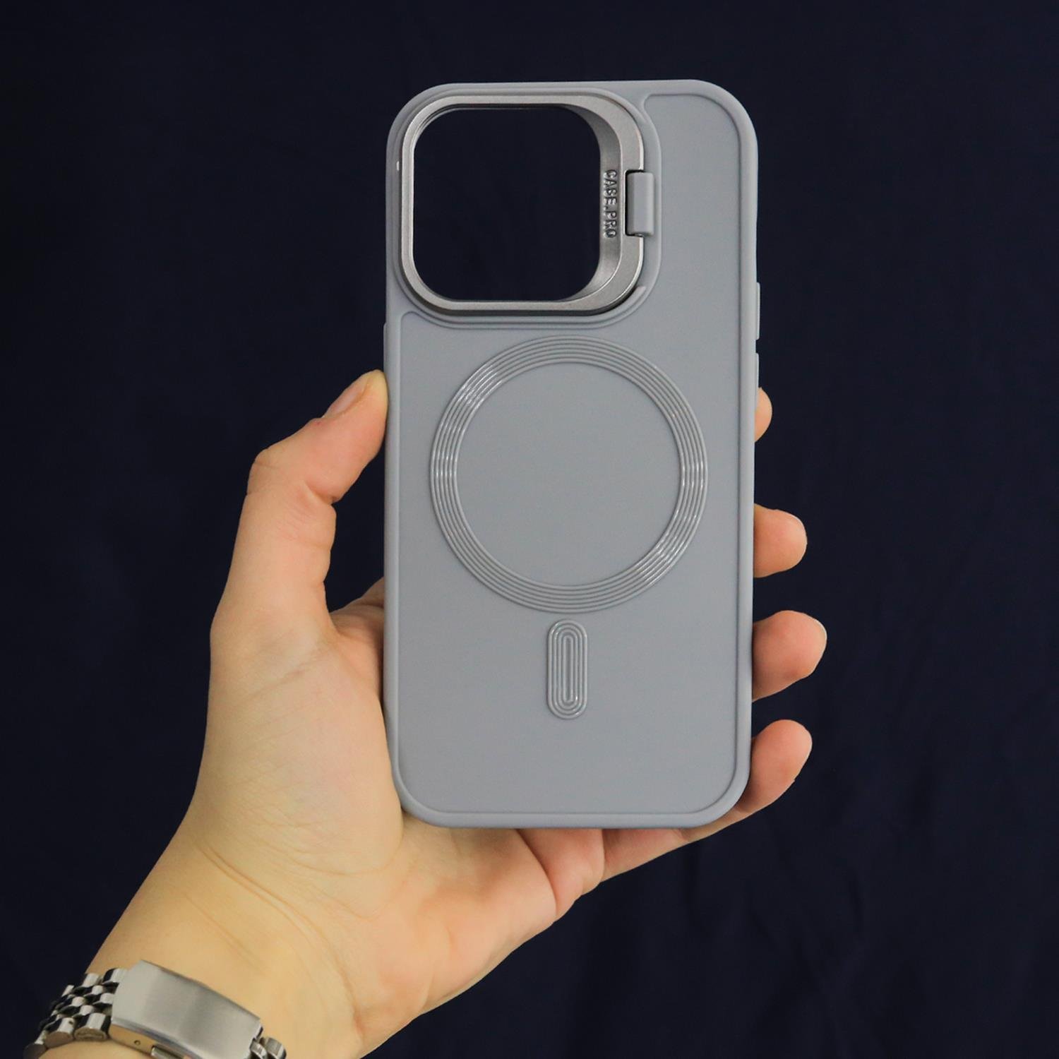 İphone Standlı Magsafe Tüm Model Silikon Kılıflar