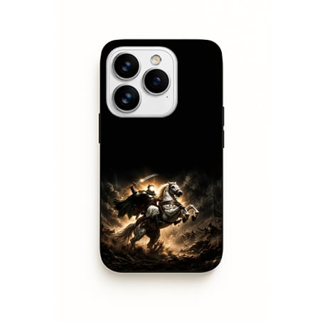 Türk Savaşçı Atlı iPhone Kılıfı UV Baskılı Premium Telefon Kılıfı