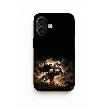 Türk Savaşçı Atlı iPhone Kılıfı UV Baskılı Premium Telefon Kılıfı