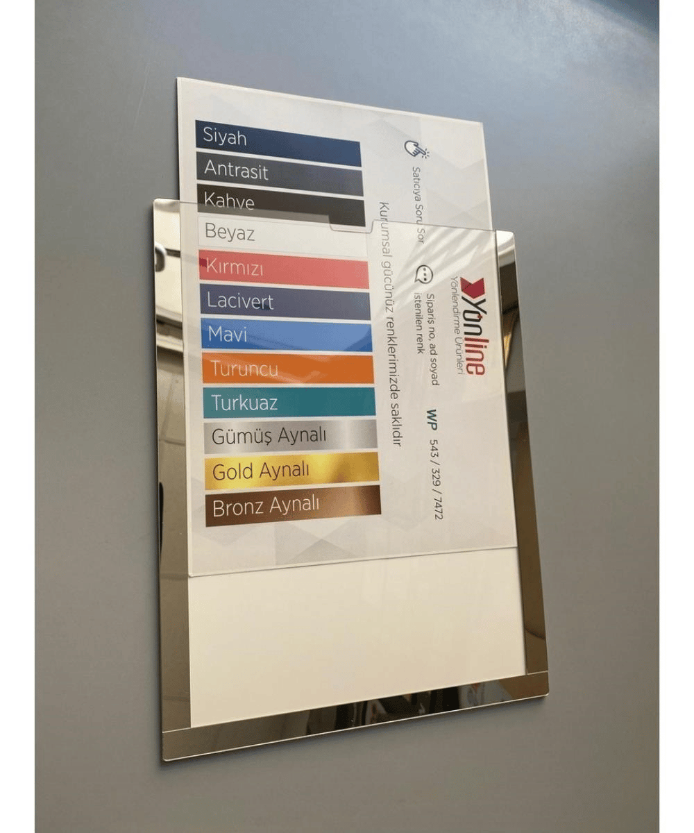 10 Adet A4 Gümüş Değiştirilebilir Föylük