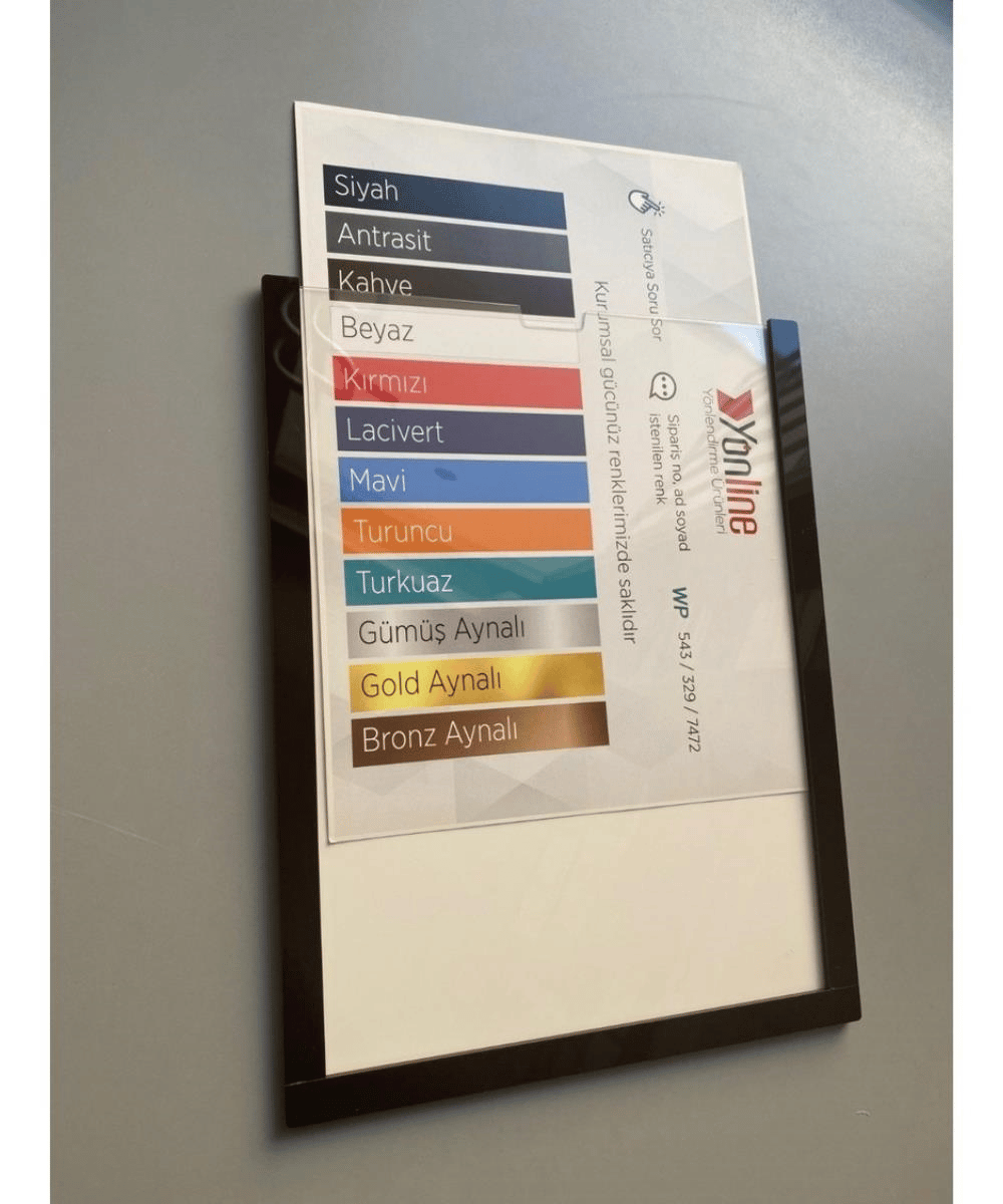 10 Adet A4 Kahve Değiştirilebilir Föylük