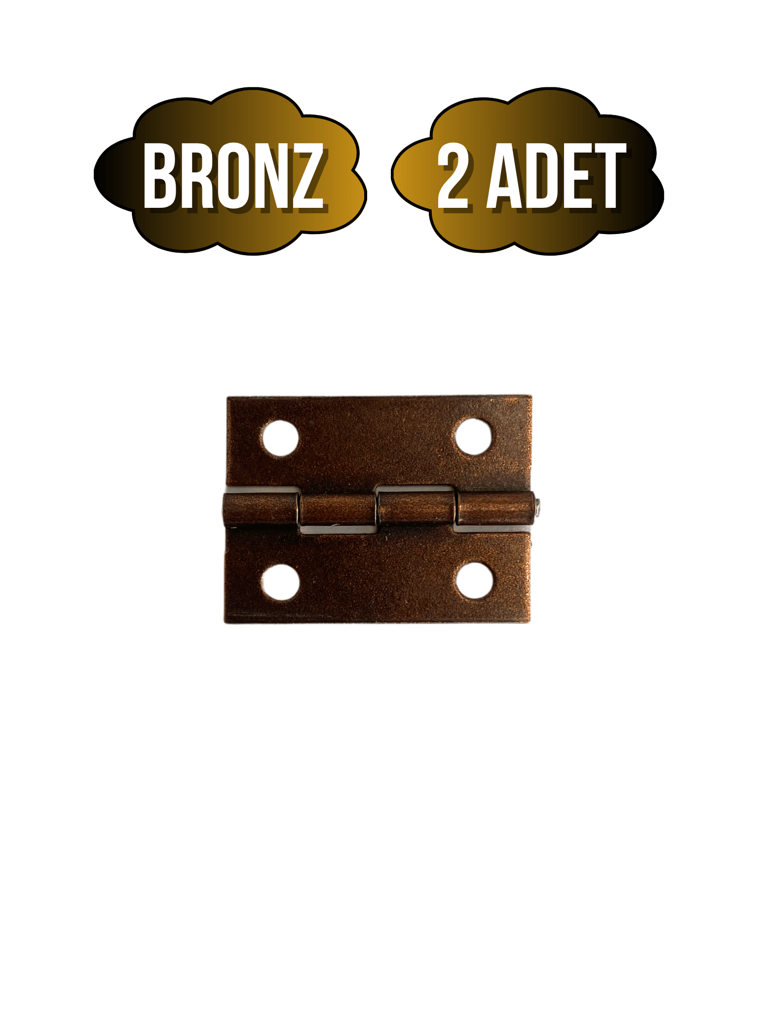 Bronz Tavla Menteşesi Mobilya Kutu Menteşesi(BRONZ)(EN:3CM BOY:2CM)
