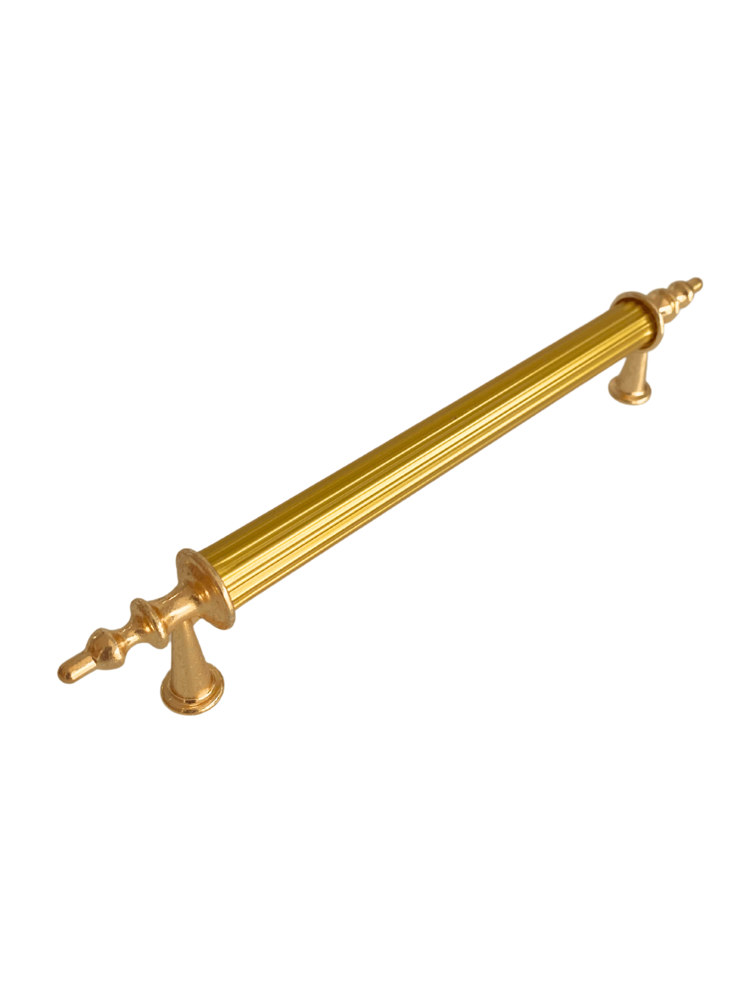 Desenli Boru Altın Alüminyum Dolap Kulpu Mobilya Kulpu(ALTIN)(96MM - 128MM)