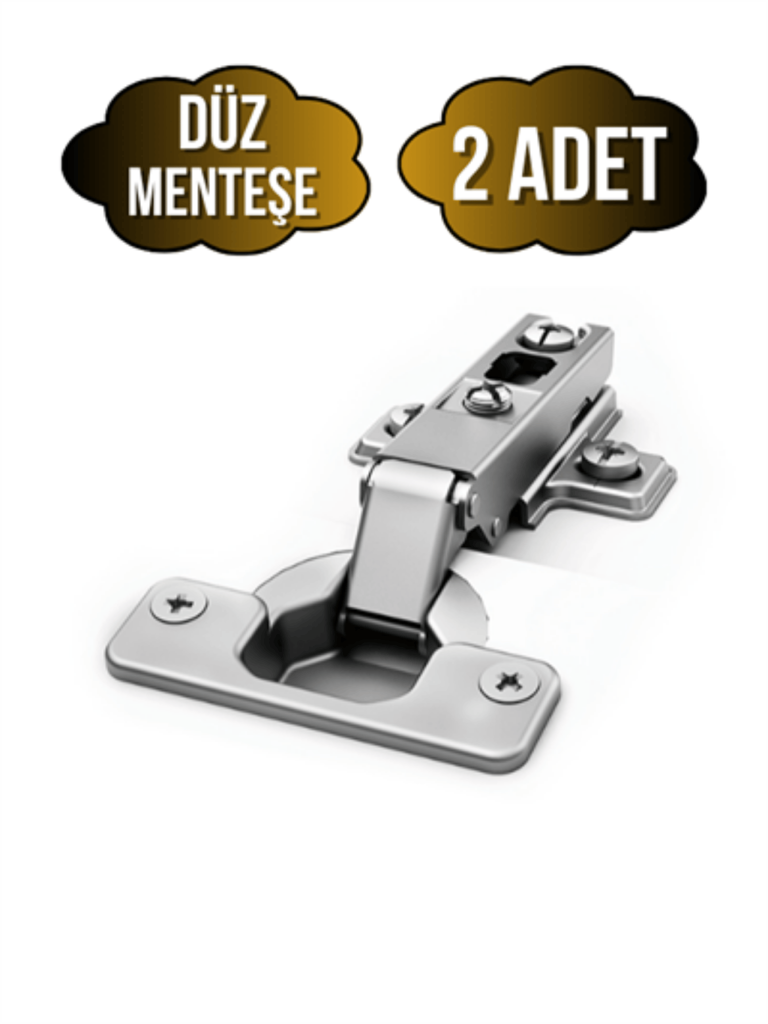 Düz Dolap Kapak Menteşesi Tas Menteşe(DÜZ MENTEŞE)